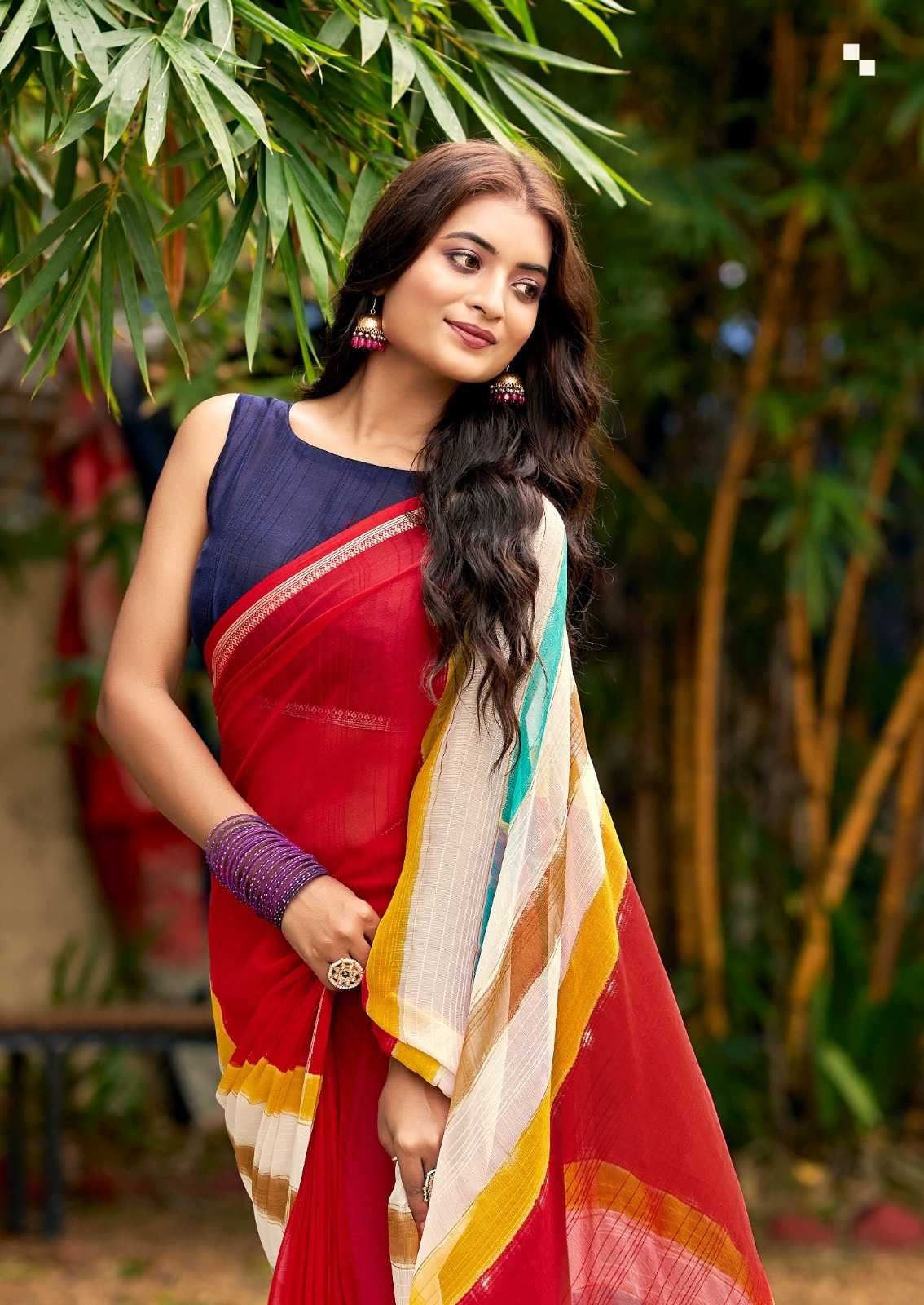 YNF Wholesale Chiffon Printed Sarees KESH514 Vishala | Surat Manufacturer
