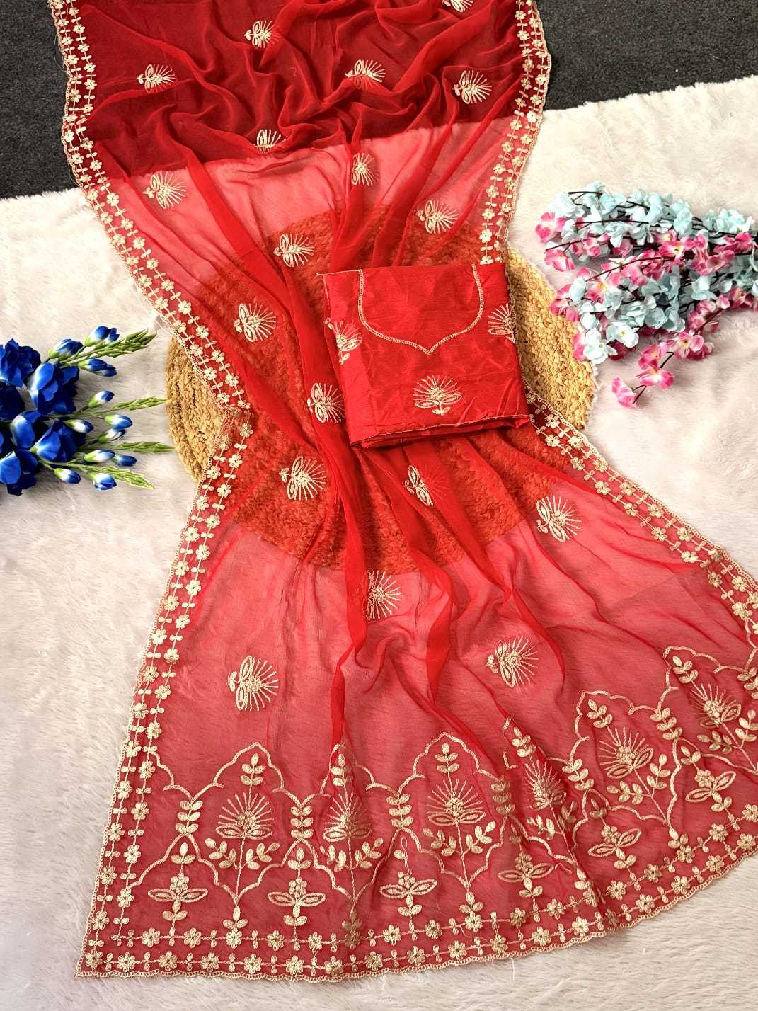 YNF Wholesale Chiffon Designer Sarees  | Surat Manufacturer