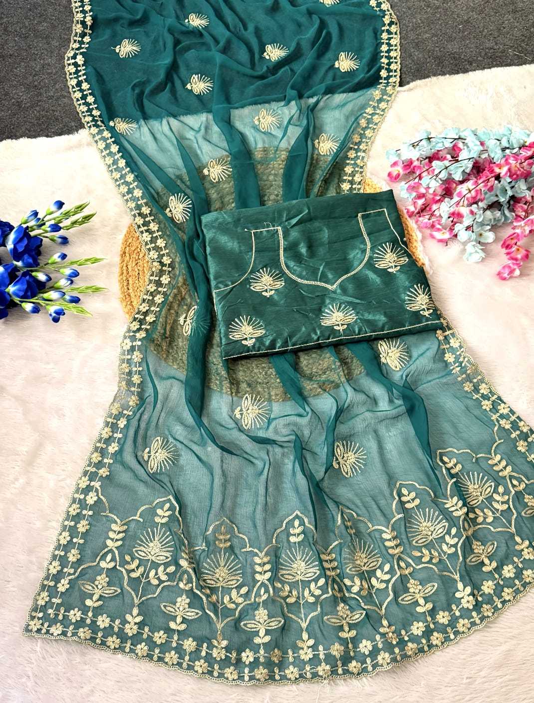 YNF Wholesale Chiffon Designer Sarees  | Surat Manufacturer