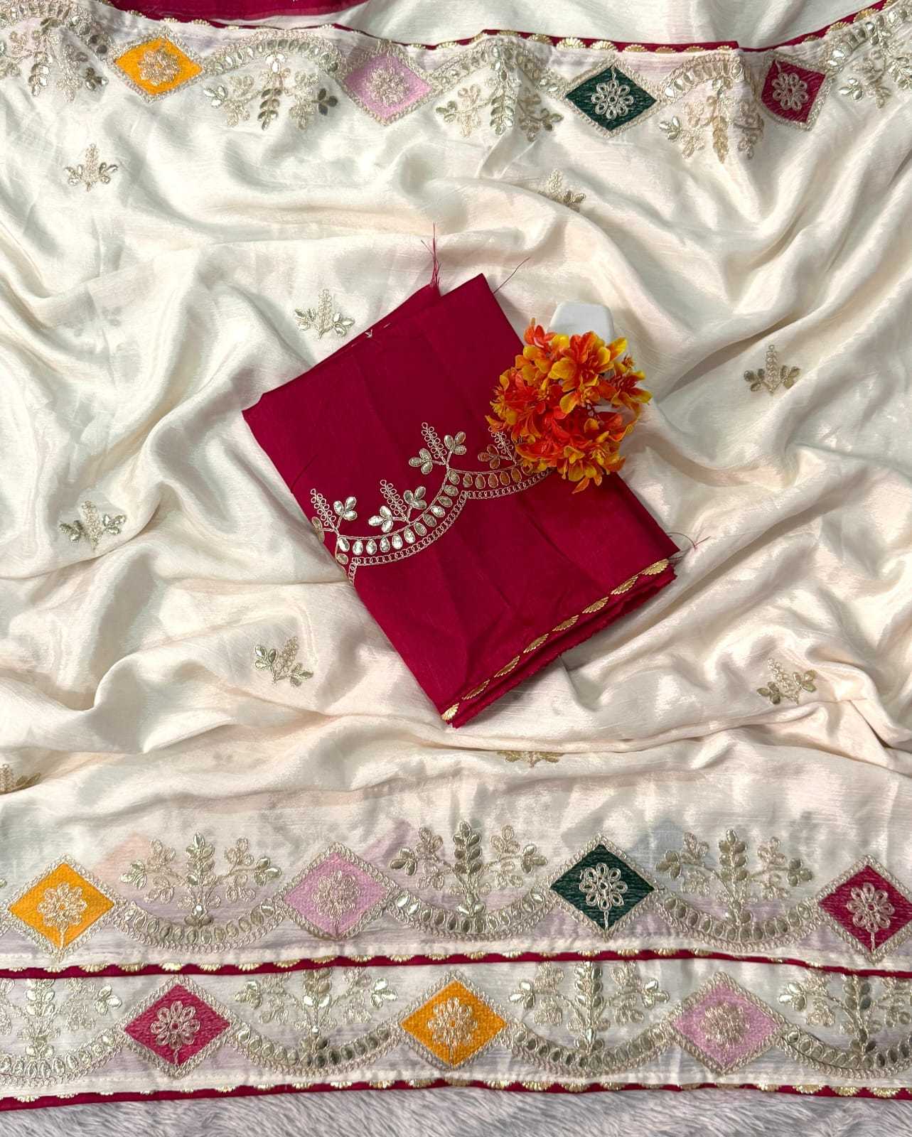 YNF Wholesale Chinon Designer Sarees  | Surat Manufacturer