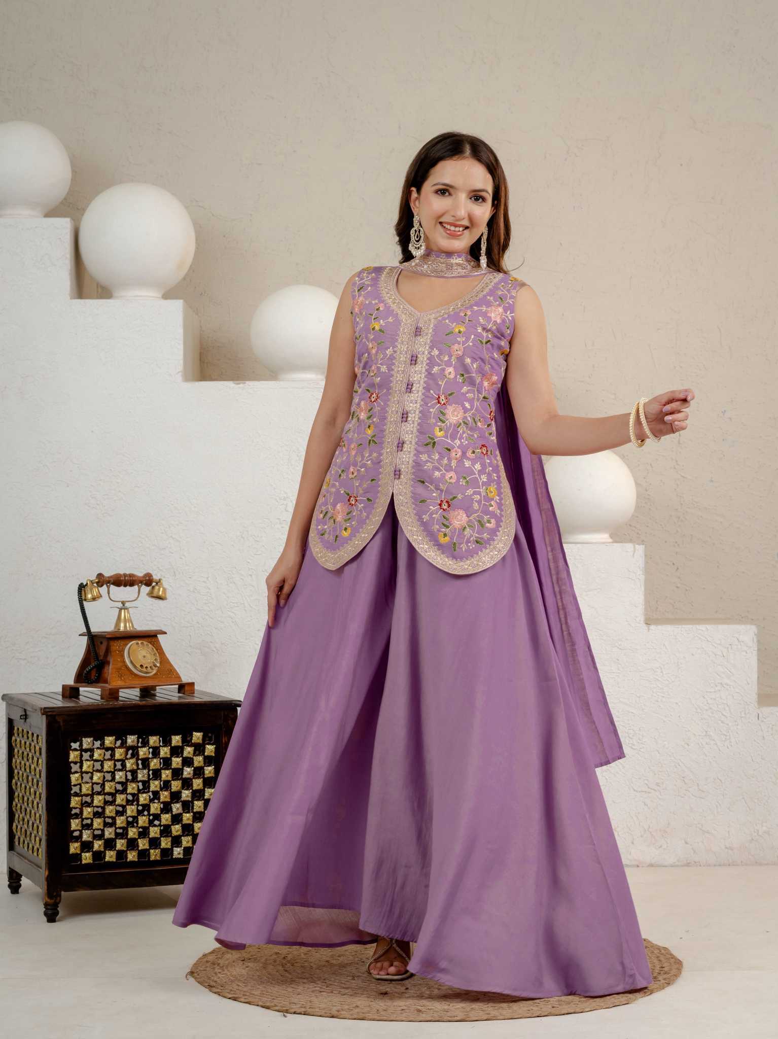 YNF Wholesale Heavy Roman Silk Sharara Salwar Suits  | Surat Manufacturer