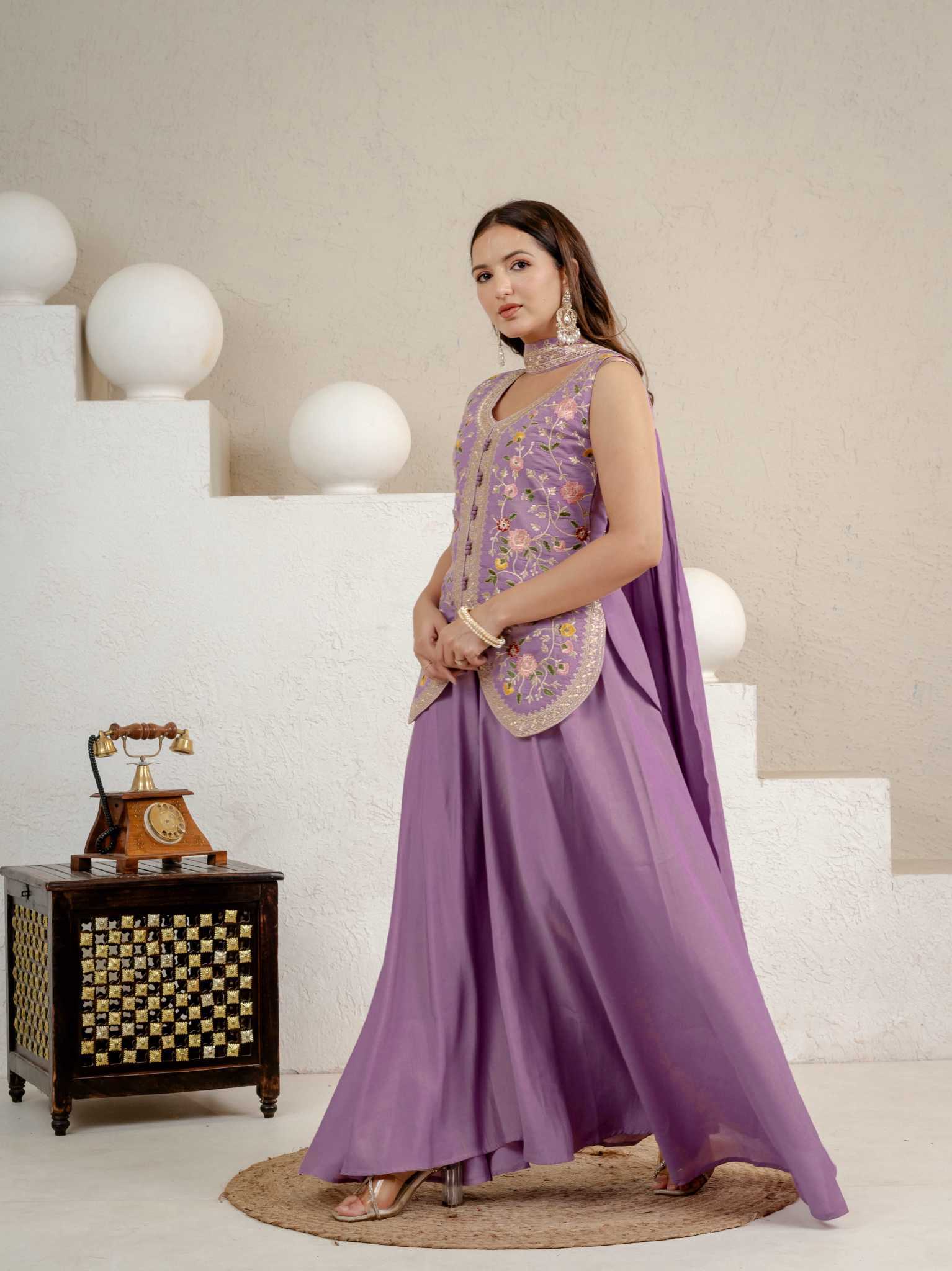 YNF Wholesale Heavy Roman Silk Sharara Salwar Suits  | Surat Manufacturer