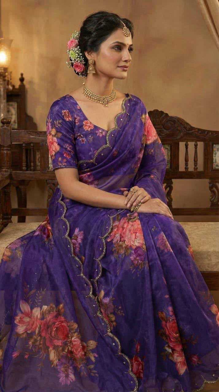 YNF Wholesale Georgette Printed Sarees KESH518 4457 | Surat Manufacturer