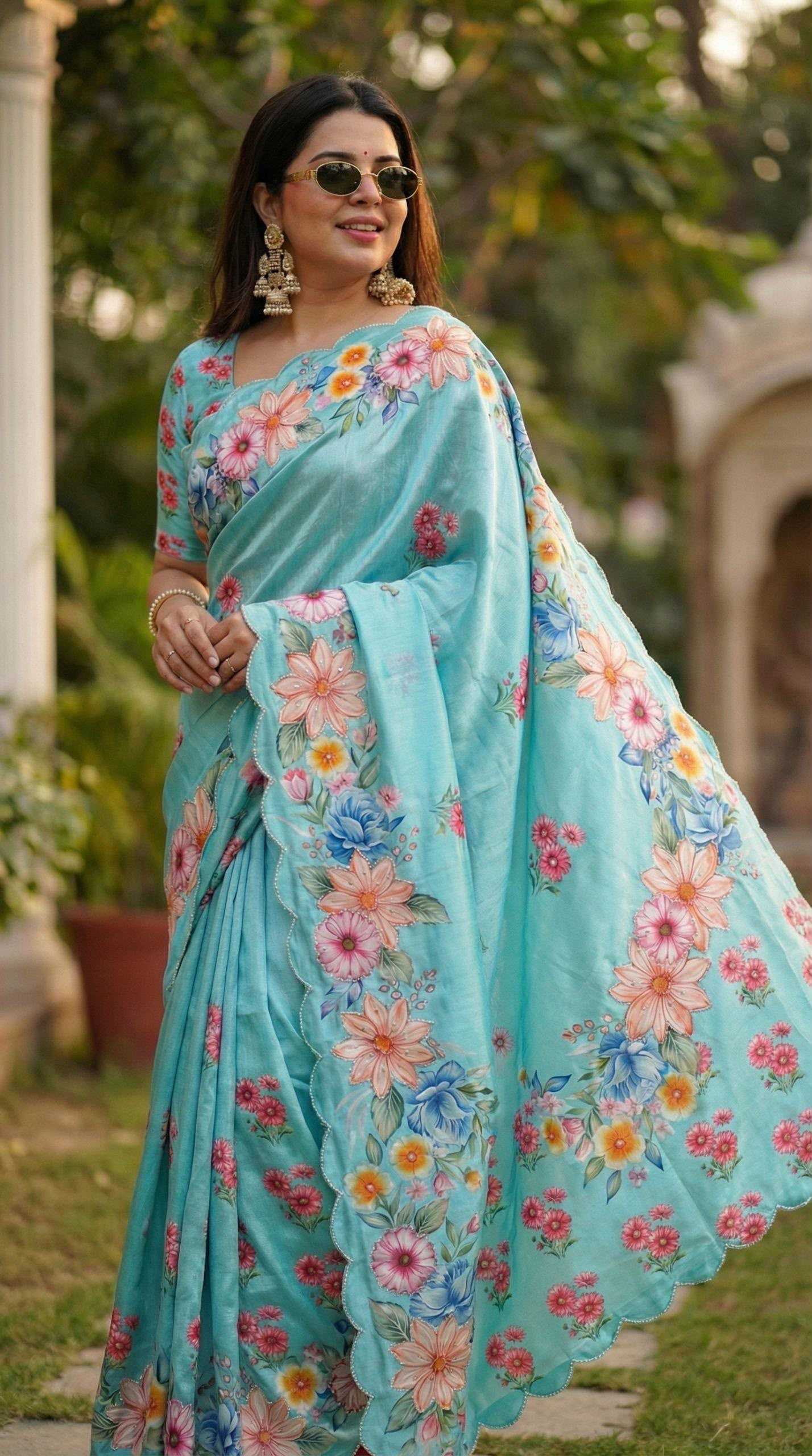 YNF Wholesale Chinon Silk Designer Sarees KESH518 4461 | Surat Manufacturer
