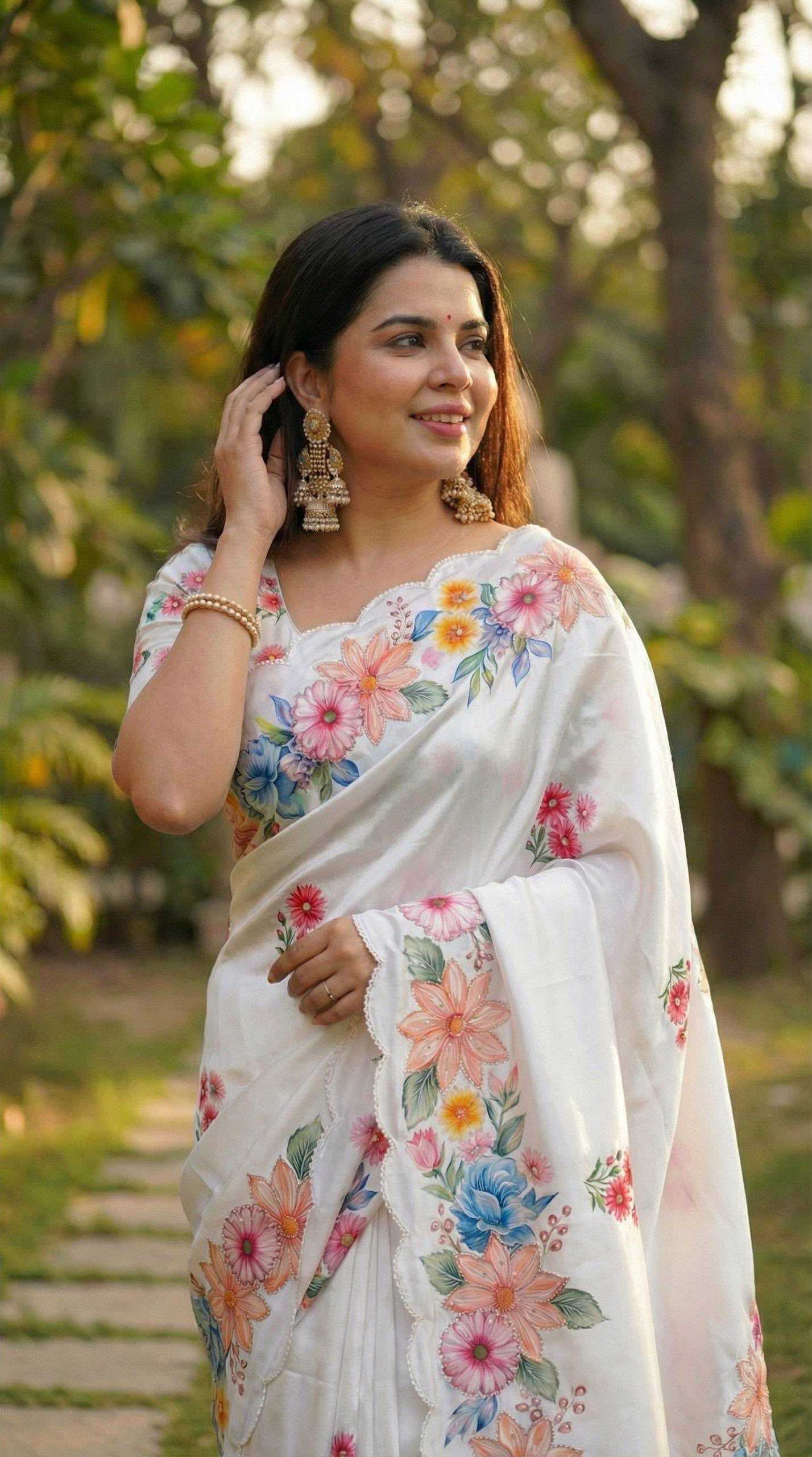 YNF Wholesale Chinon Silk Designer Sarees KESH518 4461 | Surat Manufacturer