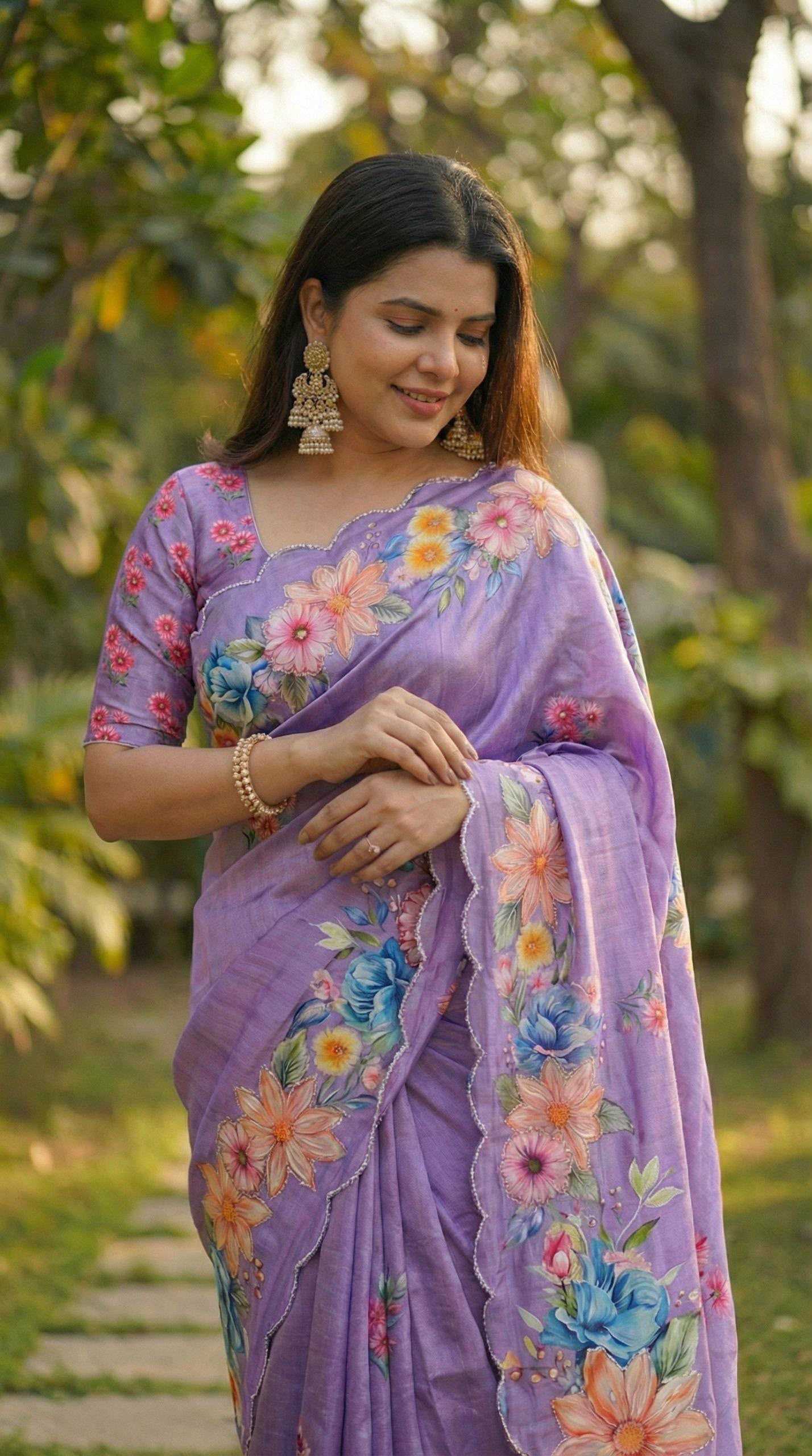 YNF Wholesale Chinon Silk Designer Sarees KESH518 4461 | Surat Manufacturer