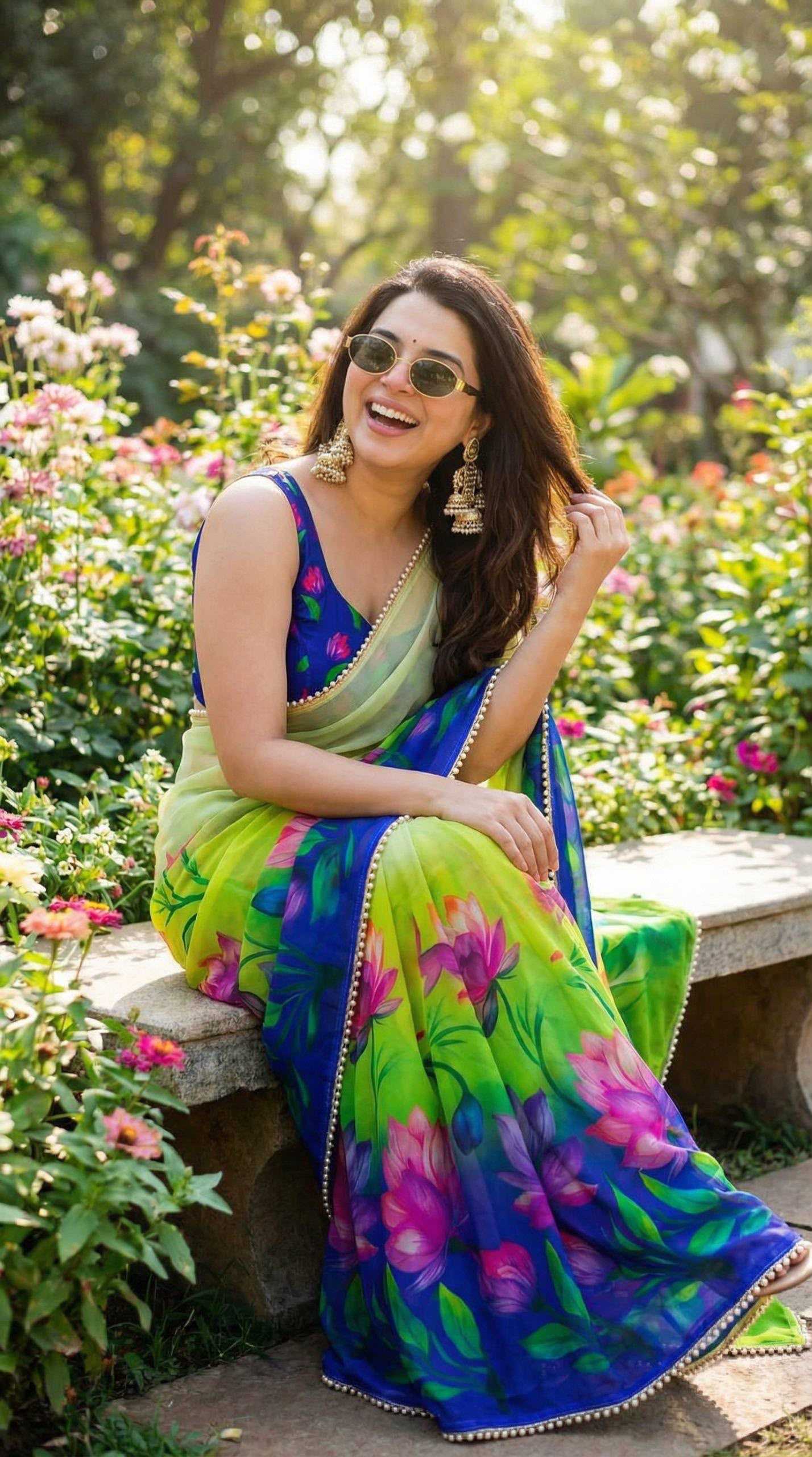 YNF Wholesale Georgette Printed Sarees KESH518 4463 | Surat Manufacturer