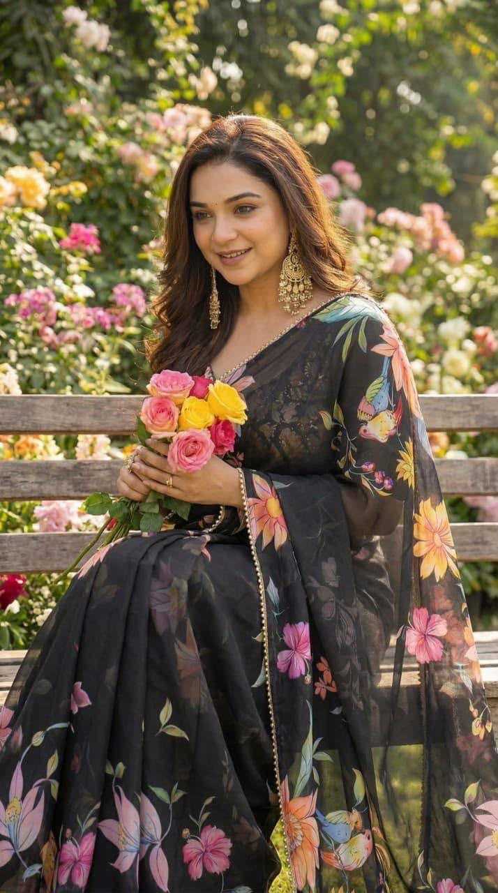 YNF Wholesale Georgette Printed Sarees KESH518 4471 | Surat Manufacturer