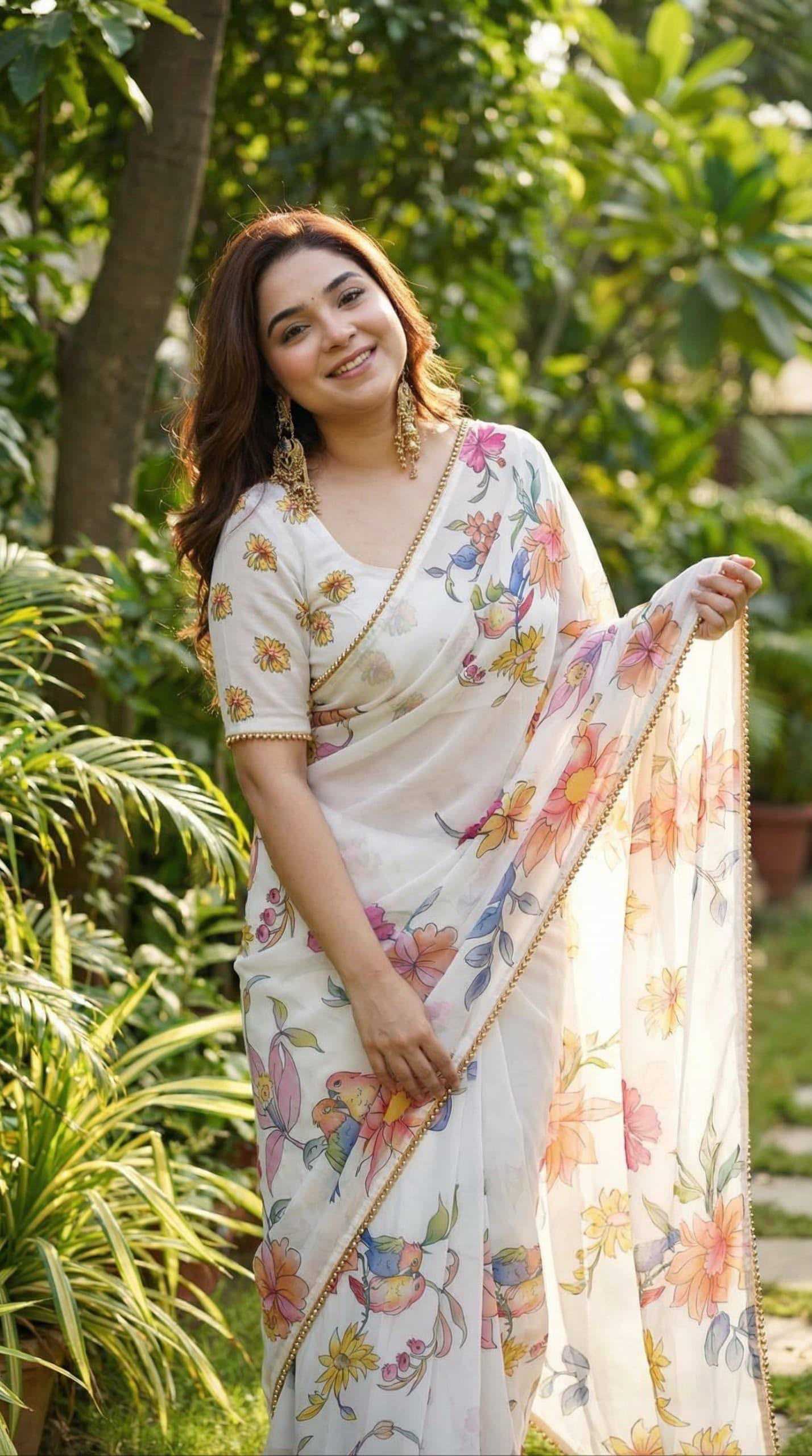 YNF Wholesale Georgette Printed Sarees KESH518 4471 | Surat Manufacturer