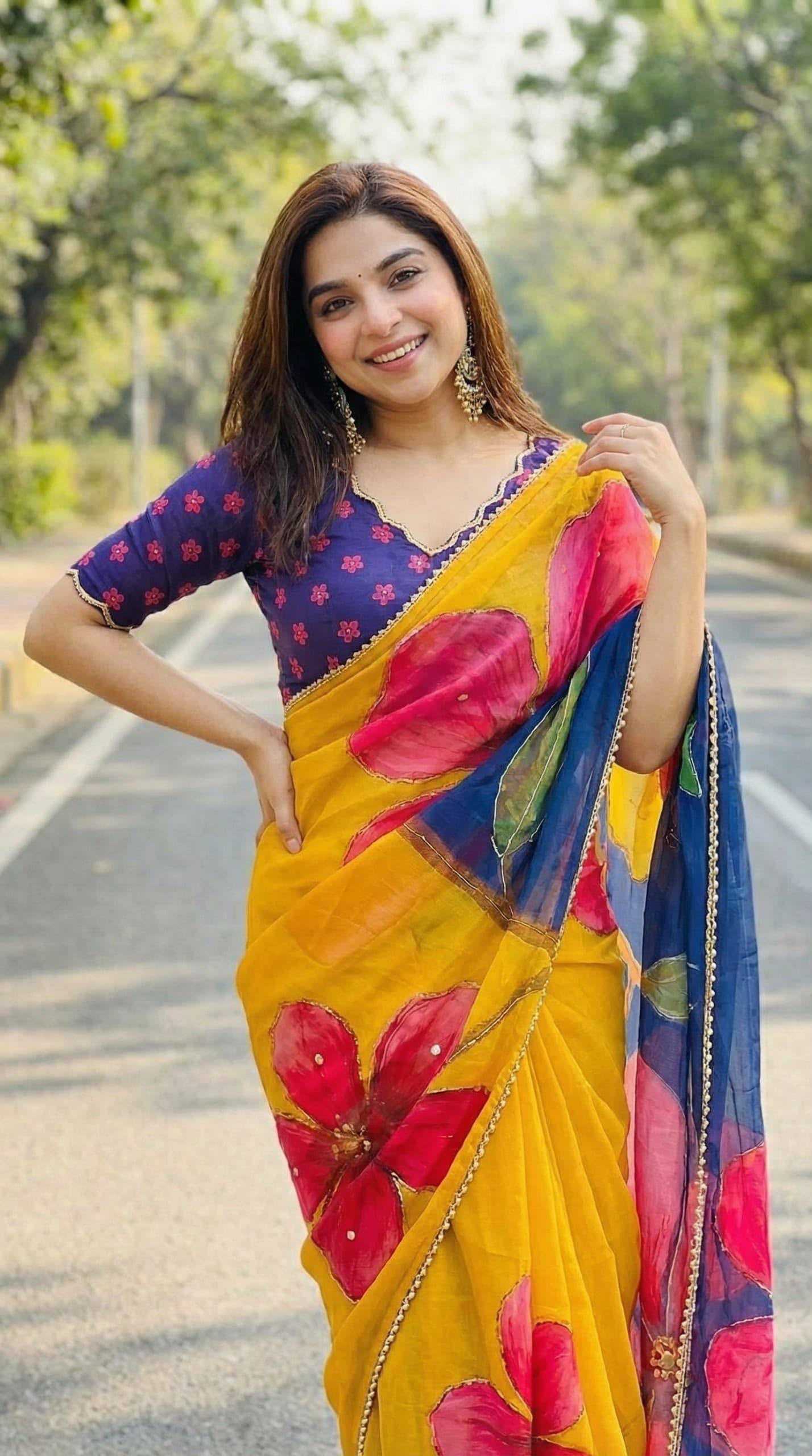 YNF Wholesale Georgette Printed Sarees KESH518 4476 | Surat Manufacturer