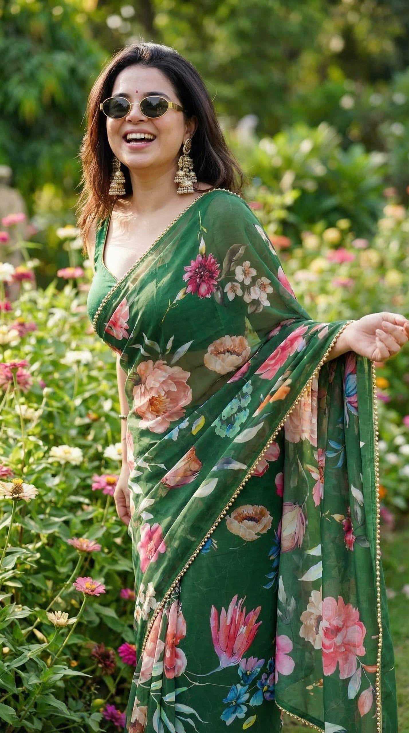 YNF Wholesale Georgette Printed Sarees KESH518 4477 | Surat Manufacturer