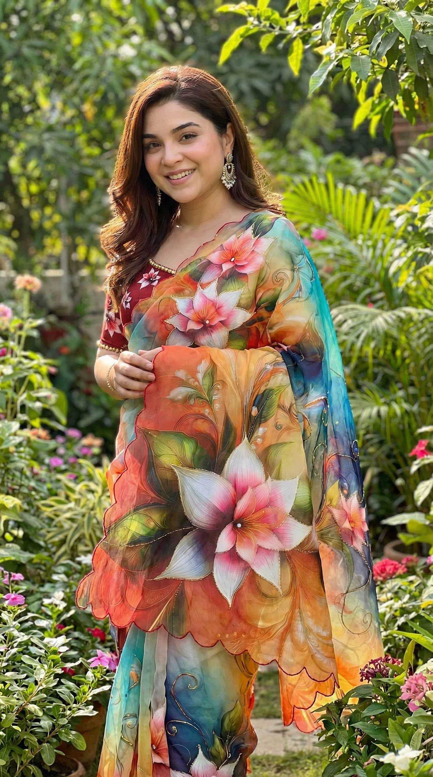 YNF Wholesale Georgette Printed Sarees KESH518 4479 | Surat Manufacturer