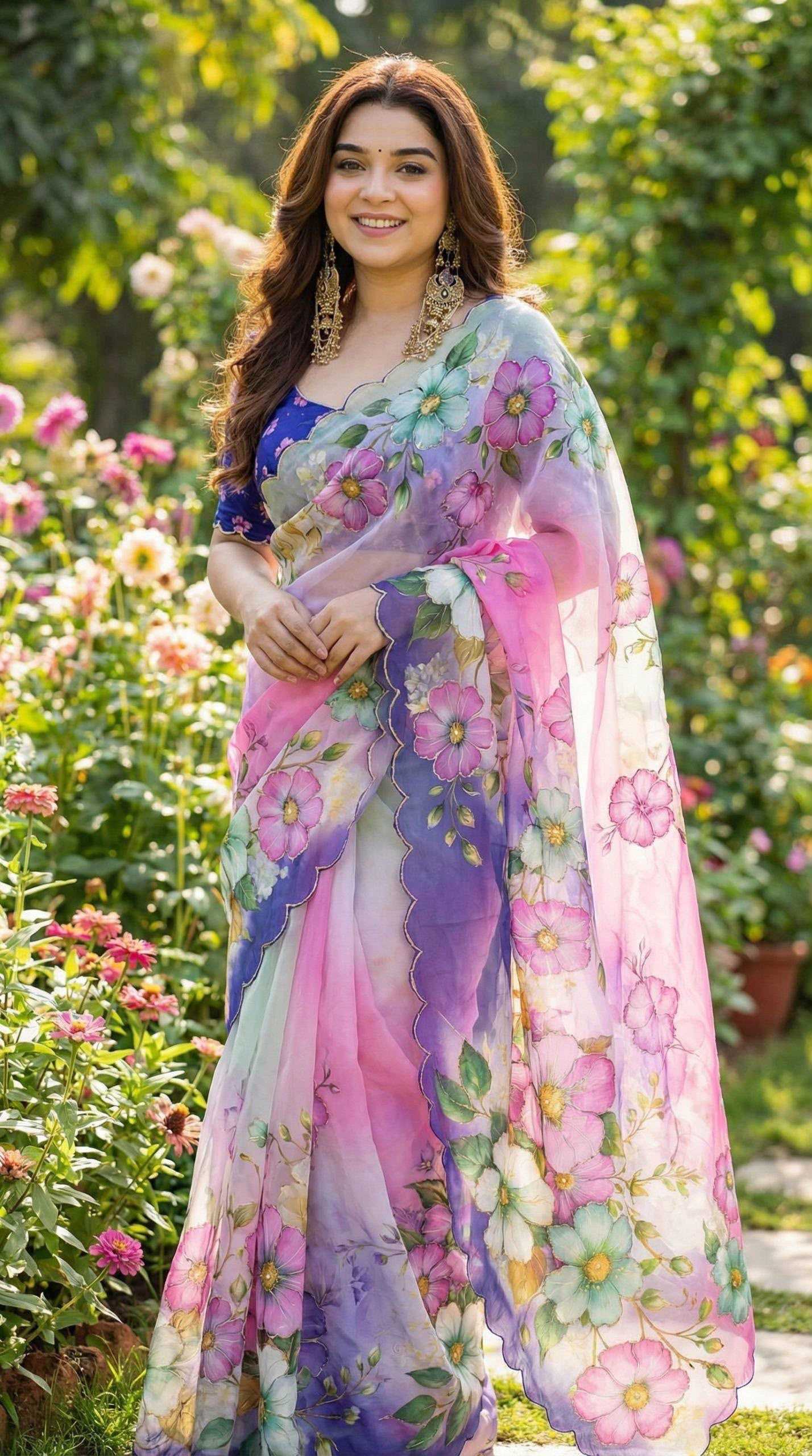 YNF Wholesale Georgette Printed Sarees KESH518 4479 | Surat Manufacturer