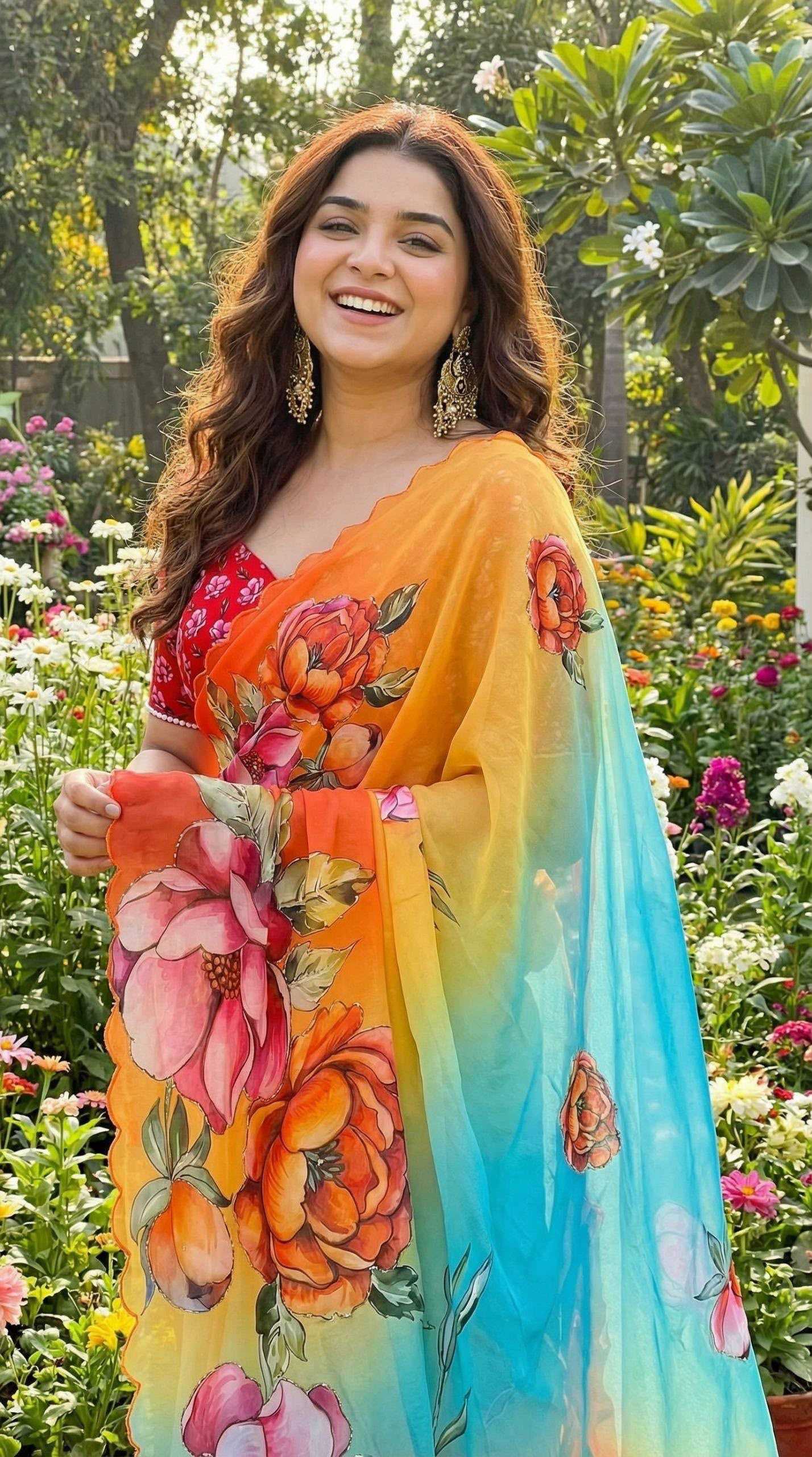 YNF Wholesale Georgette Printed Sarees KESH518 4479 | Surat Manufacturer