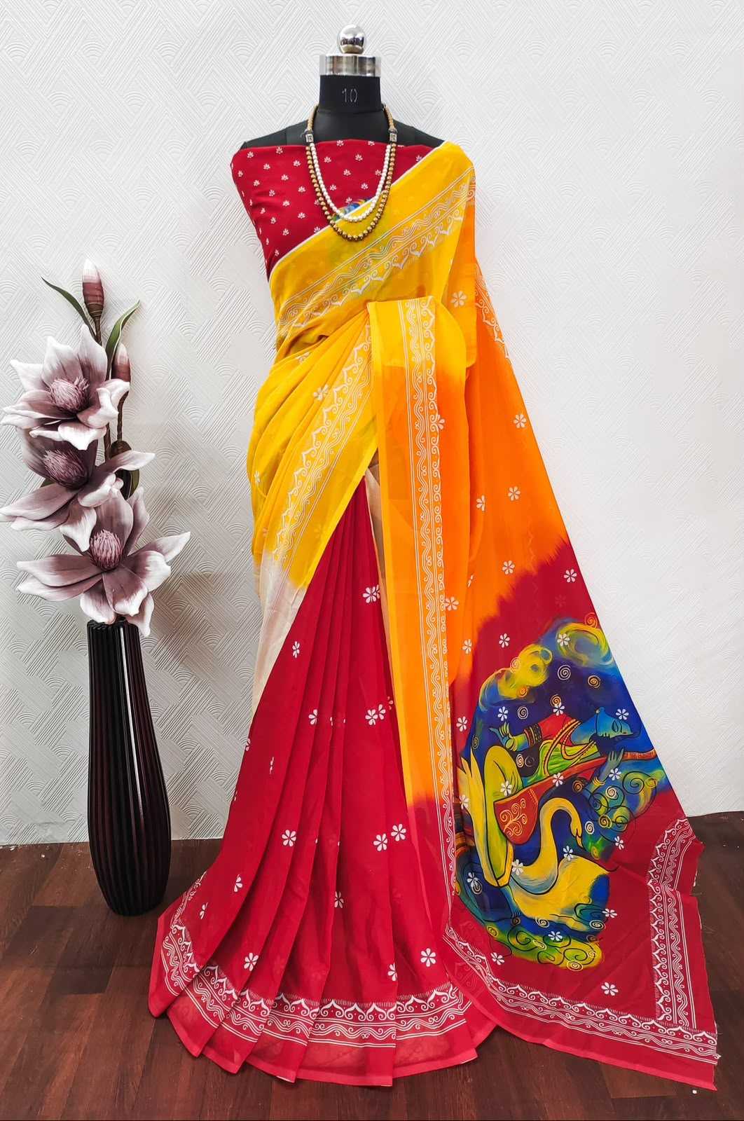 YNF Wholesale Georgette Printed Sarees KESH518 VK4411 | Surat Manufacturer