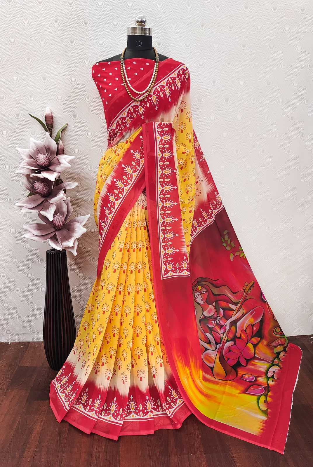 YNF Wholesale Georgette Printed Sarees KESH518 VK4411 | Surat Manufacturer