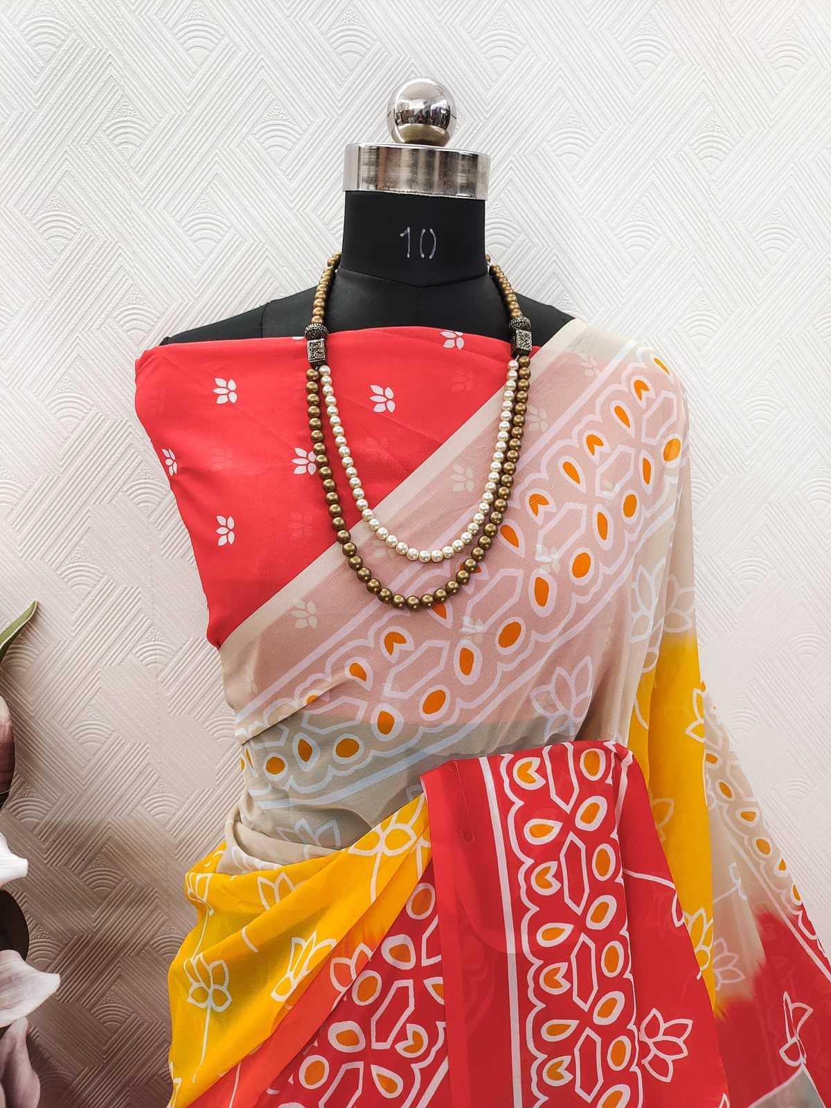 YNF Wholesale Georgette Printed Sarees KESH518 VK4411 | Surat Manufacturer