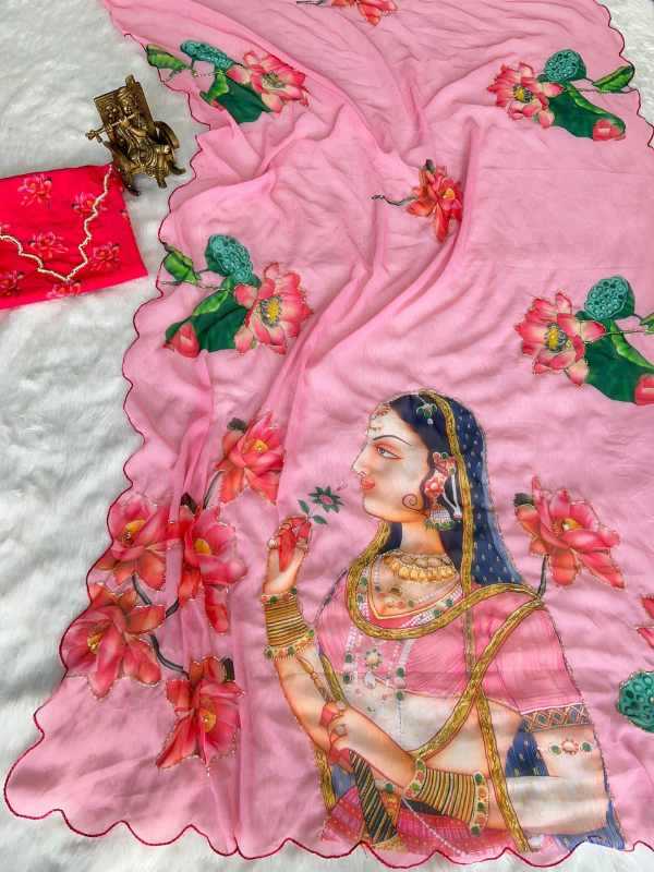 YNF Wholesale Georgette Fancy Sarees KESH518 VK4428 | Surat Manufacturer
