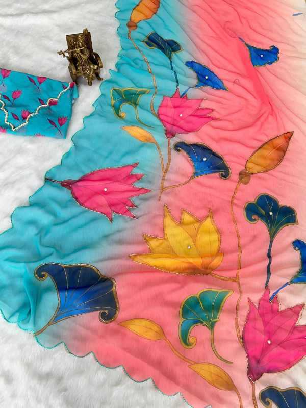 YNF Wholesale Georgette Fancy Sarees KESH518 VK4428 | Surat Manufacturer