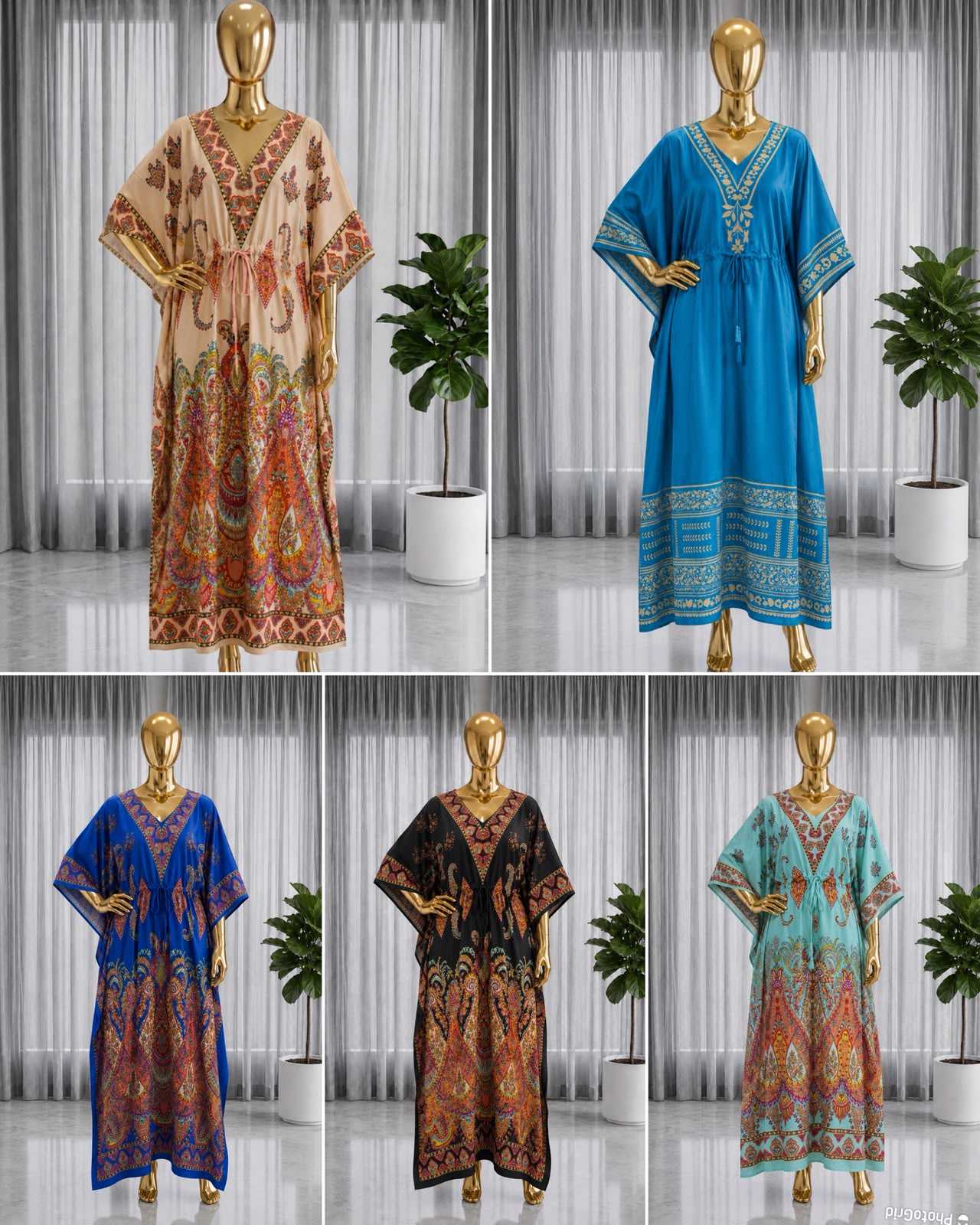 YNF Wholesale Crepe Kaftans KESH521 7 | Surat Manufacturer
