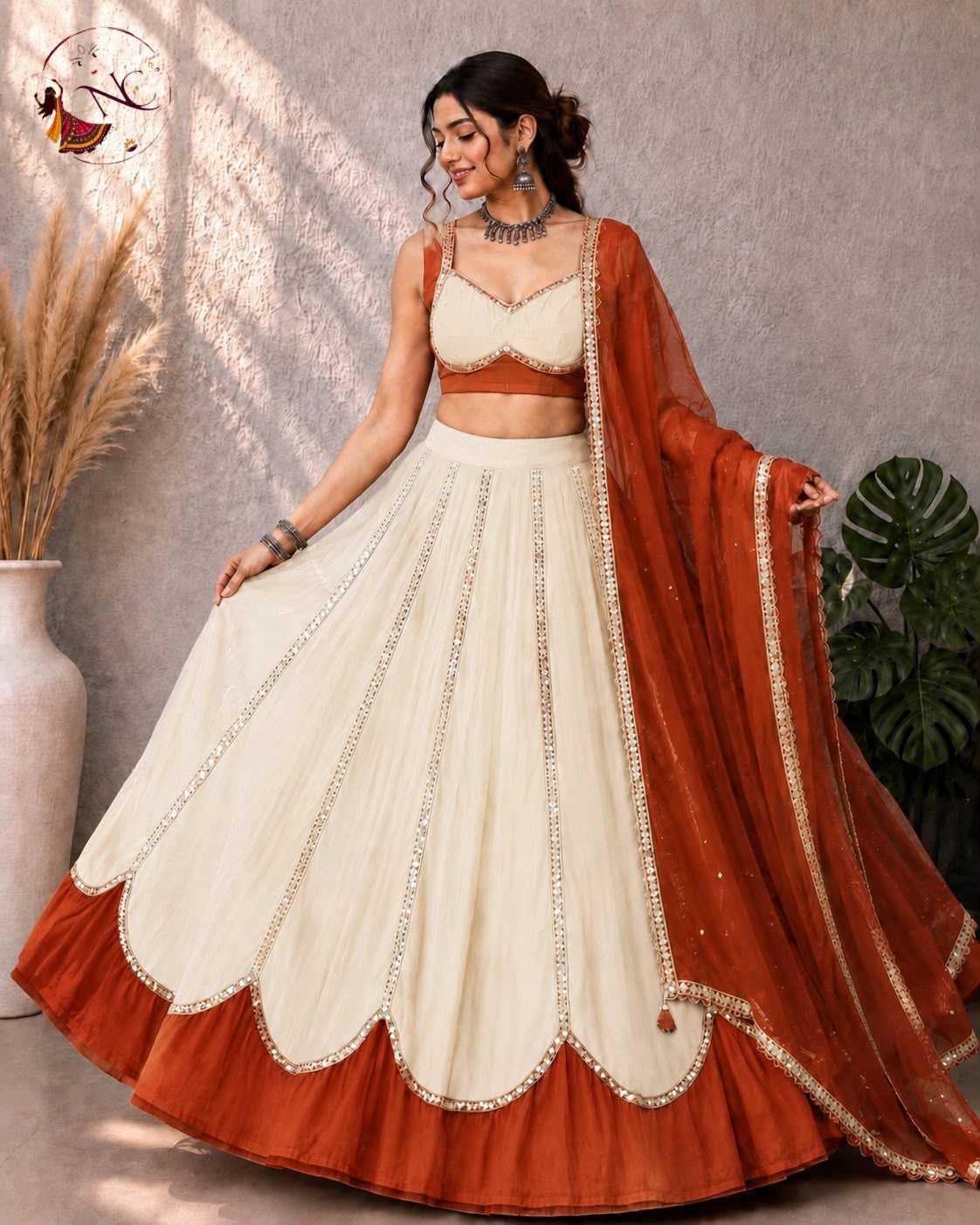 YNF Wholesale Heavy Roman Silk Wedding Lehenga  | Surat Manufacturer
