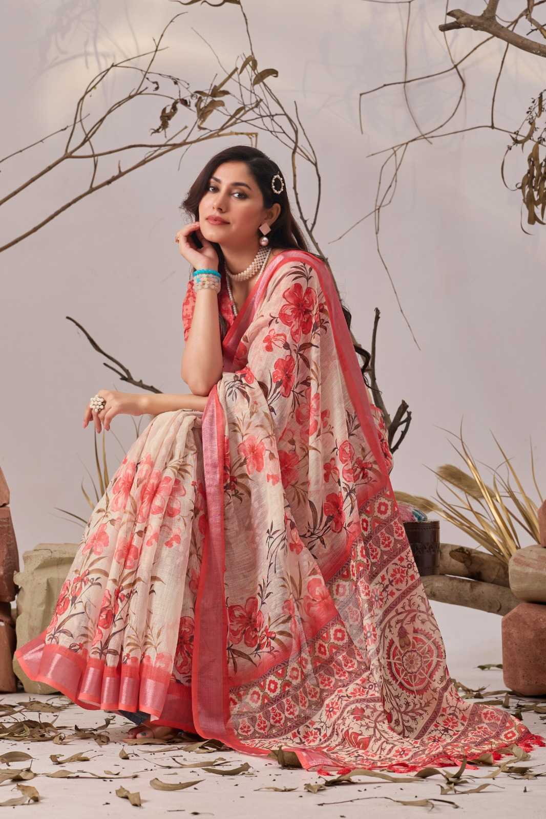 YNF Wholesale Cotton Printed Sarees  | Surat Manufacturer
