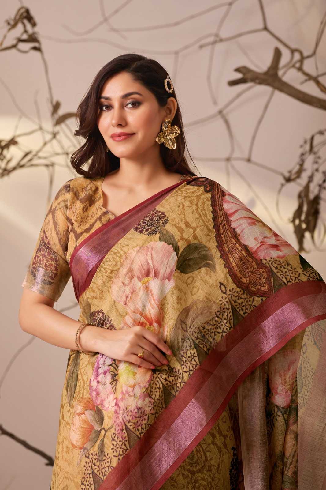 YNF Wholesale Cotton Printed Sarees  | Surat Manufacturer