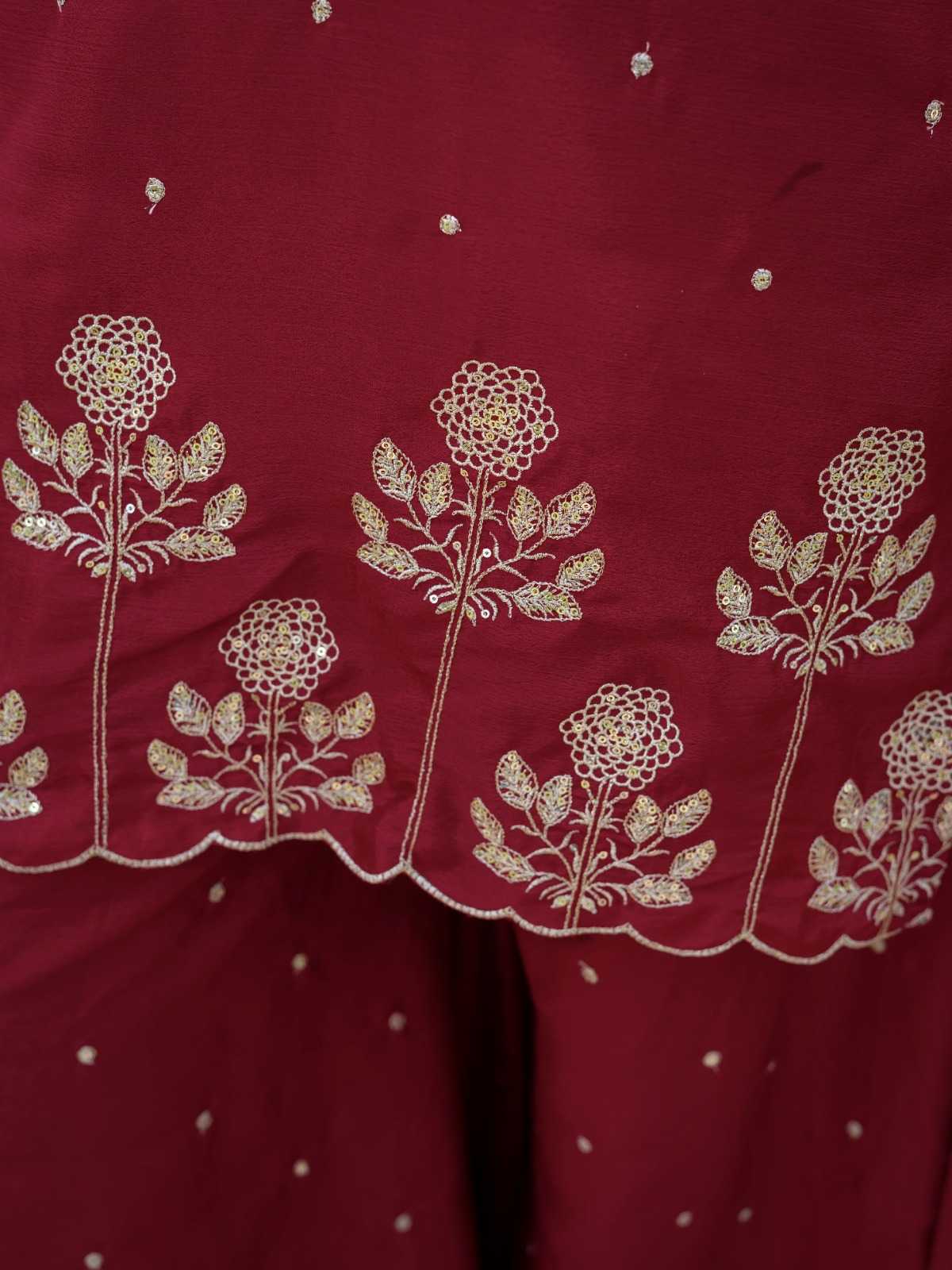 YNF Wholesale Chinon Embroidered Kurtis  | Surat Manufacturer