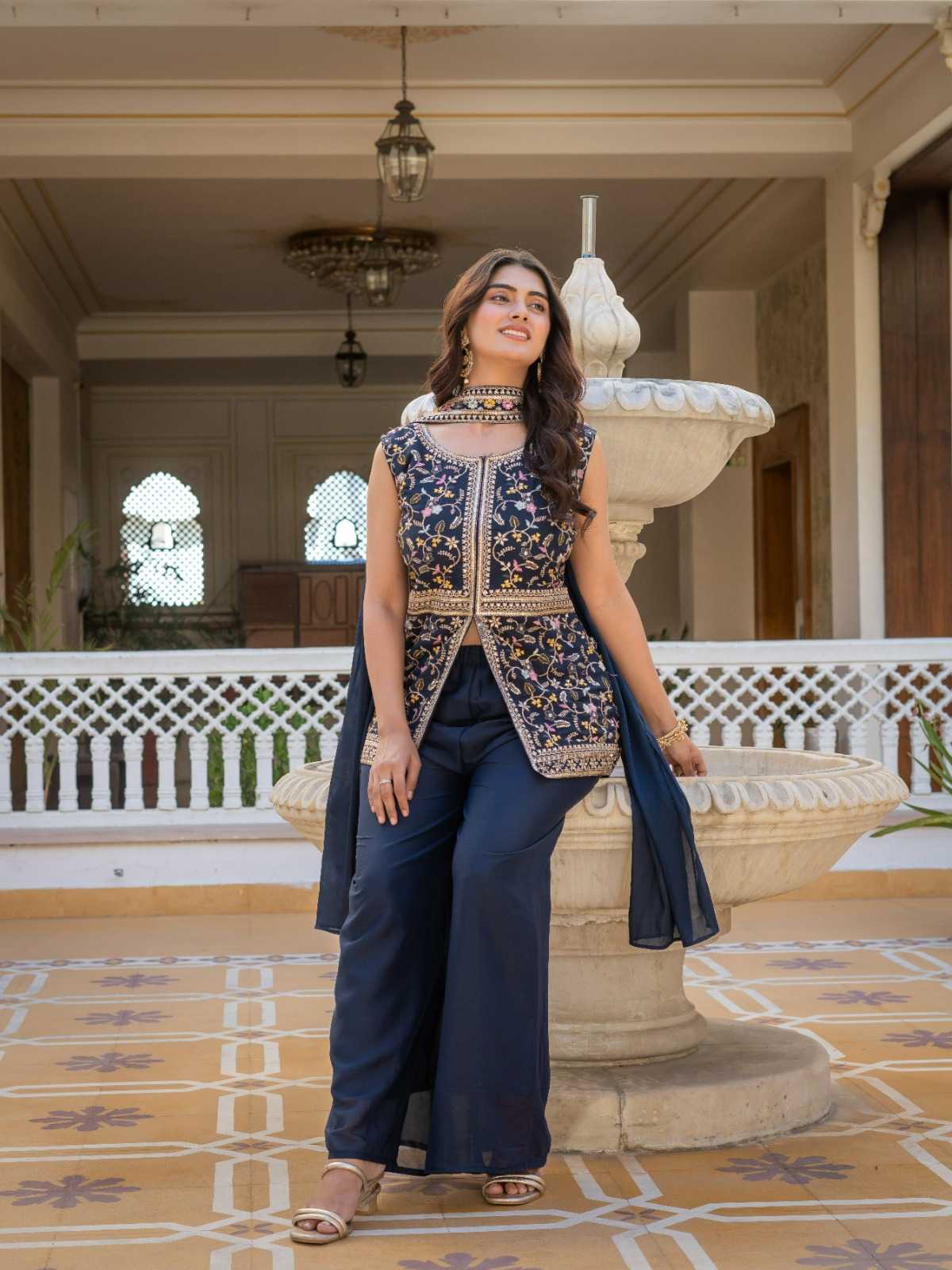 YNF Wholesale Georgette Georgette Kurti  | Surat Manufacturer
