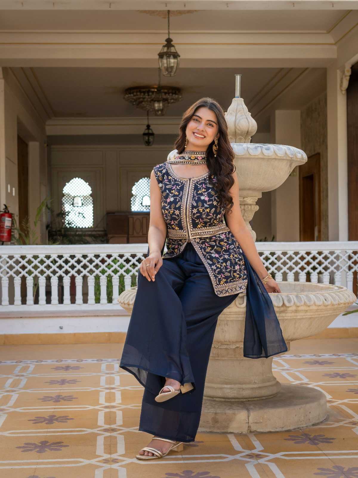 YNF Wholesale Georgette Georgette Kurti  | Surat Manufacturer