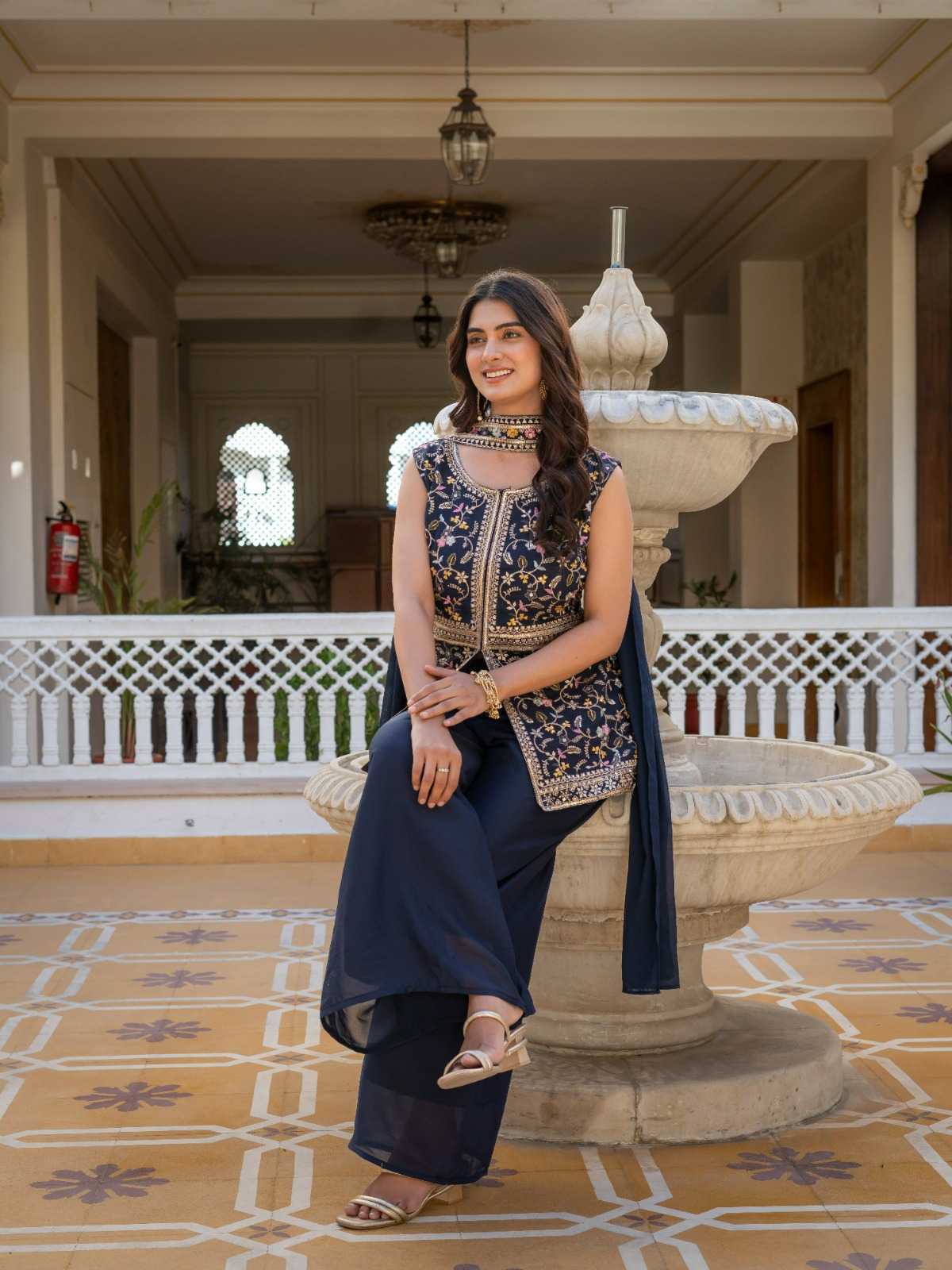 YNF Wholesale Georgette Georgette Kurti  | Surat Manufacturer