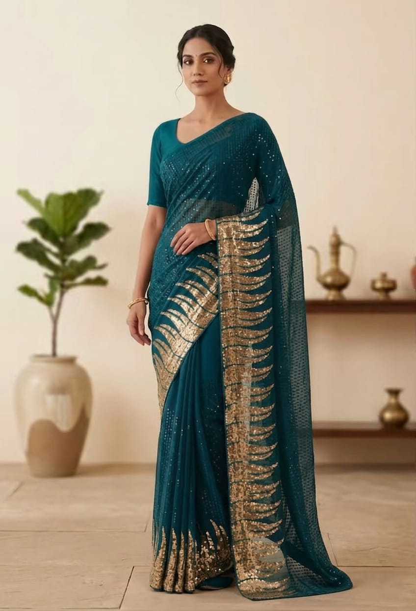YNF Wholesale Georgette Georgette Sarees  | Surat Manufacturer