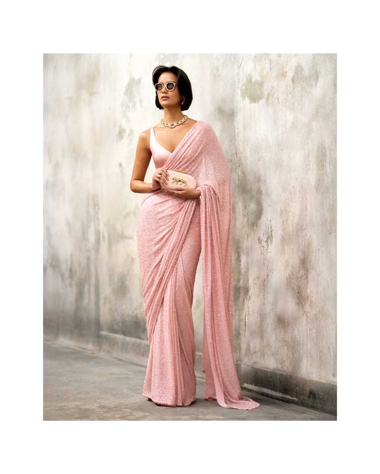 YNF Wholesale Faux Georgette Georgette Sarees  | Surat Manufacturer