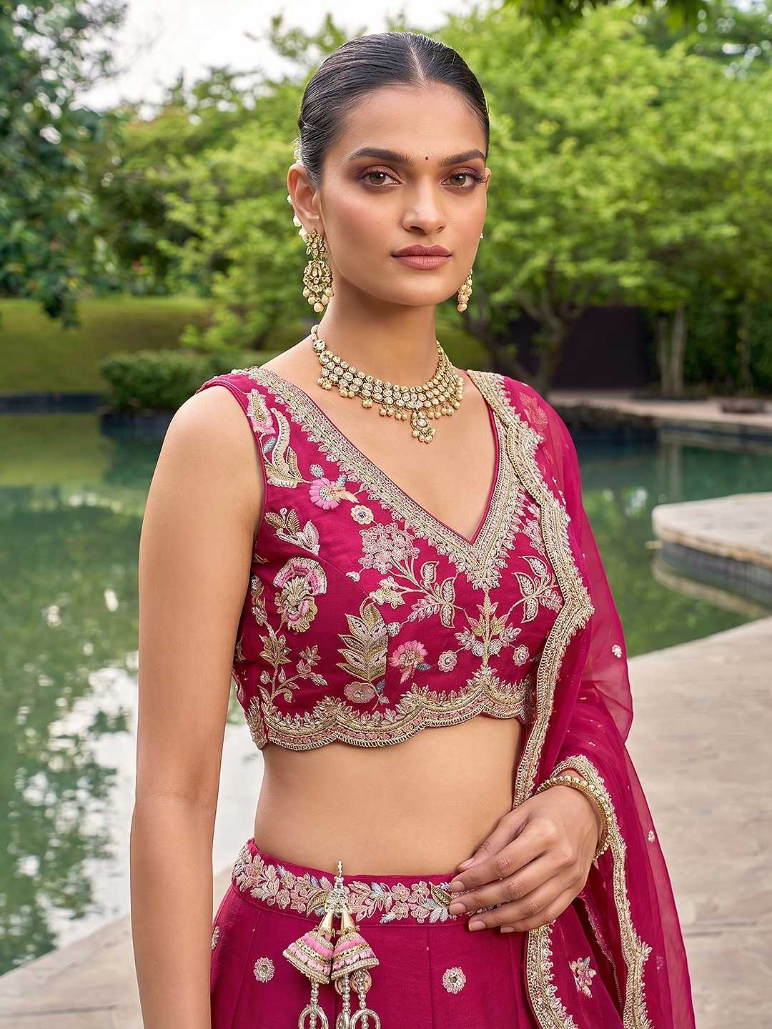 YNF Wholesale Tissue Wedding Lehenga  | Surat Manufacturer