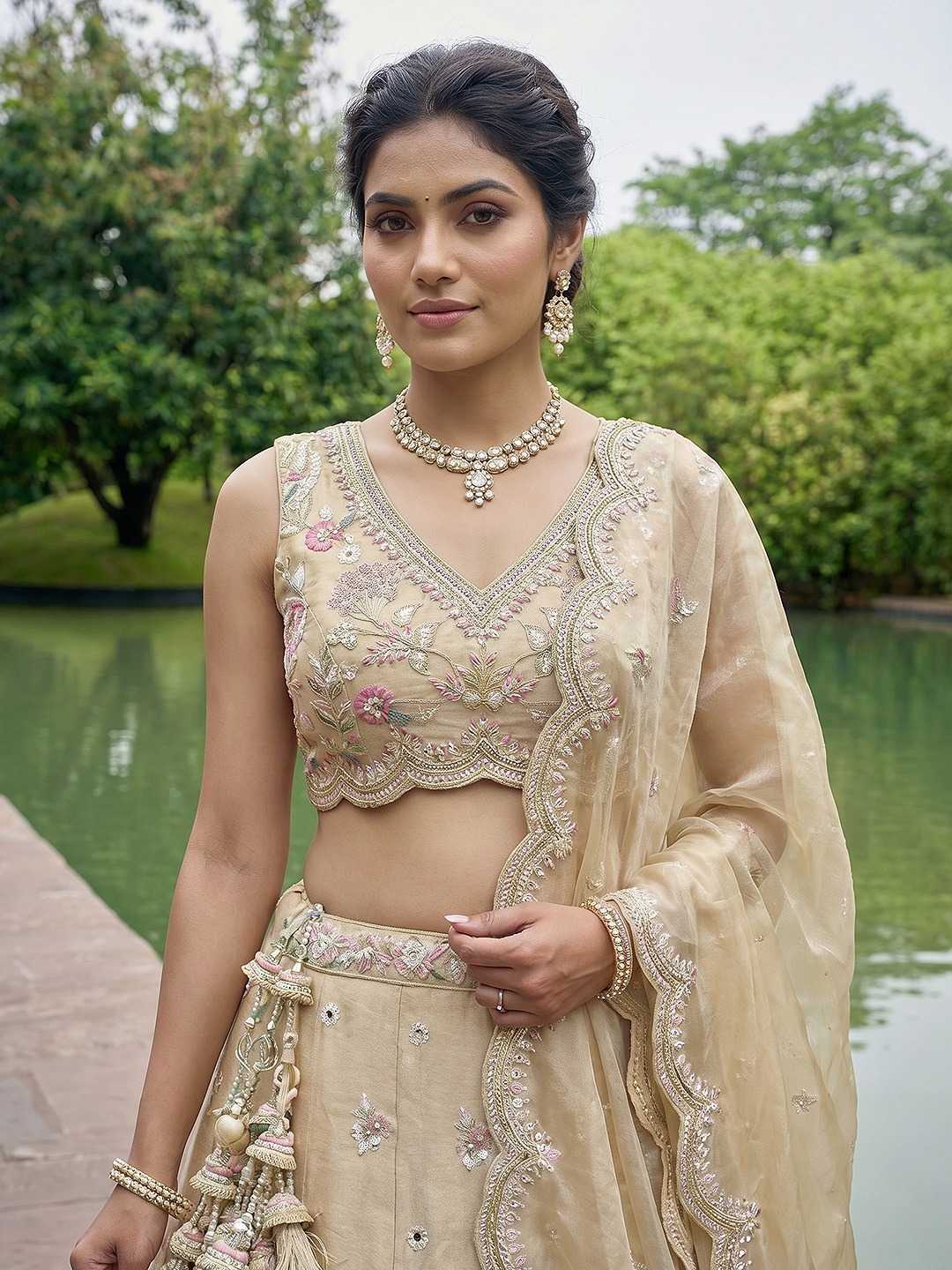 YNF Wholesale Tissue Wedding Lehenga  | Surat Manufacturer