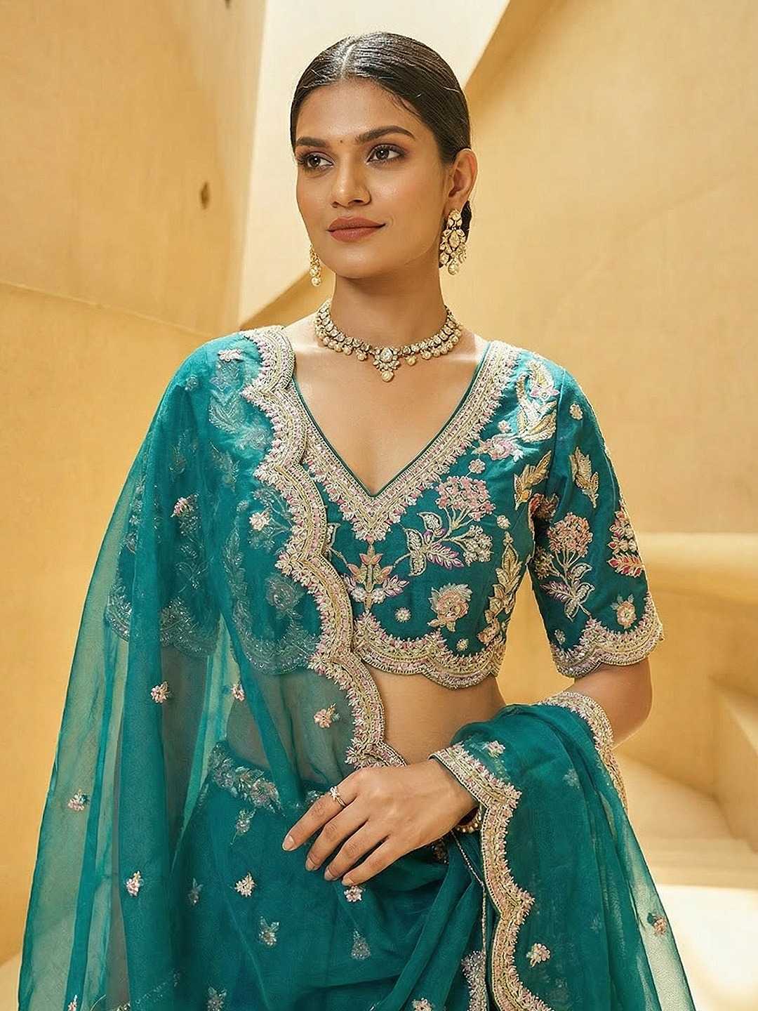 YNF Wholesale Tissue Wedding Lehenga  | Surat Manufacturer