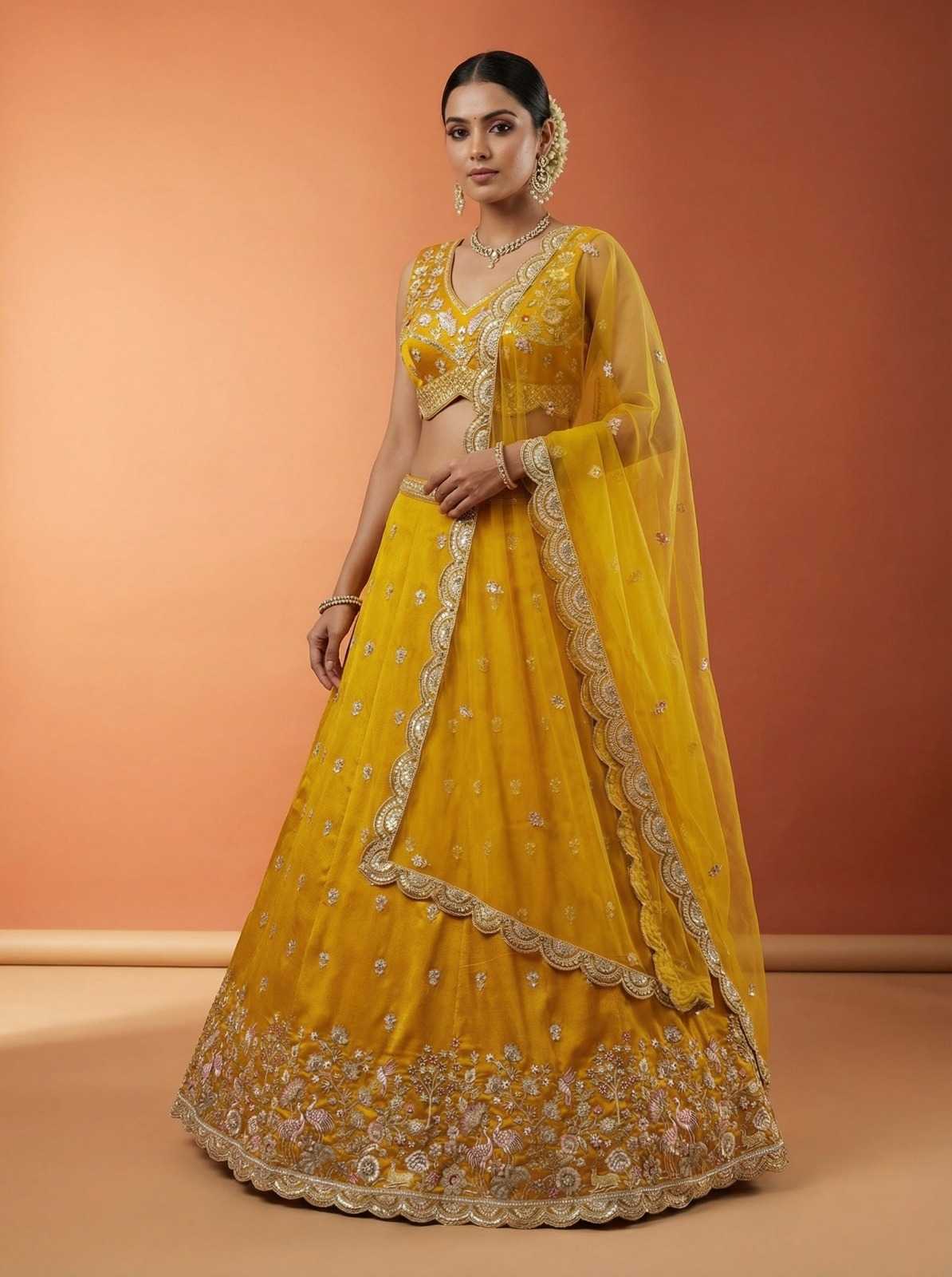 YNF Wholesale Chinon Silk Silk Lehenga  | Surat Manufacturer