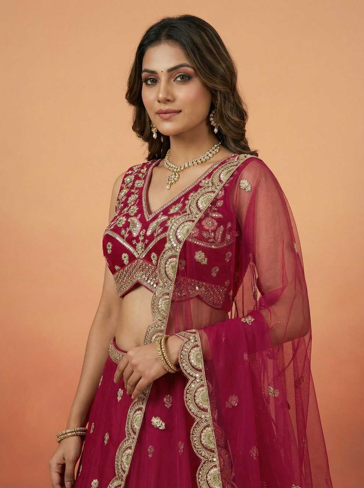 YNF Wholesale Chinon Silk Silk Lehenga  | Surat Manufacturer