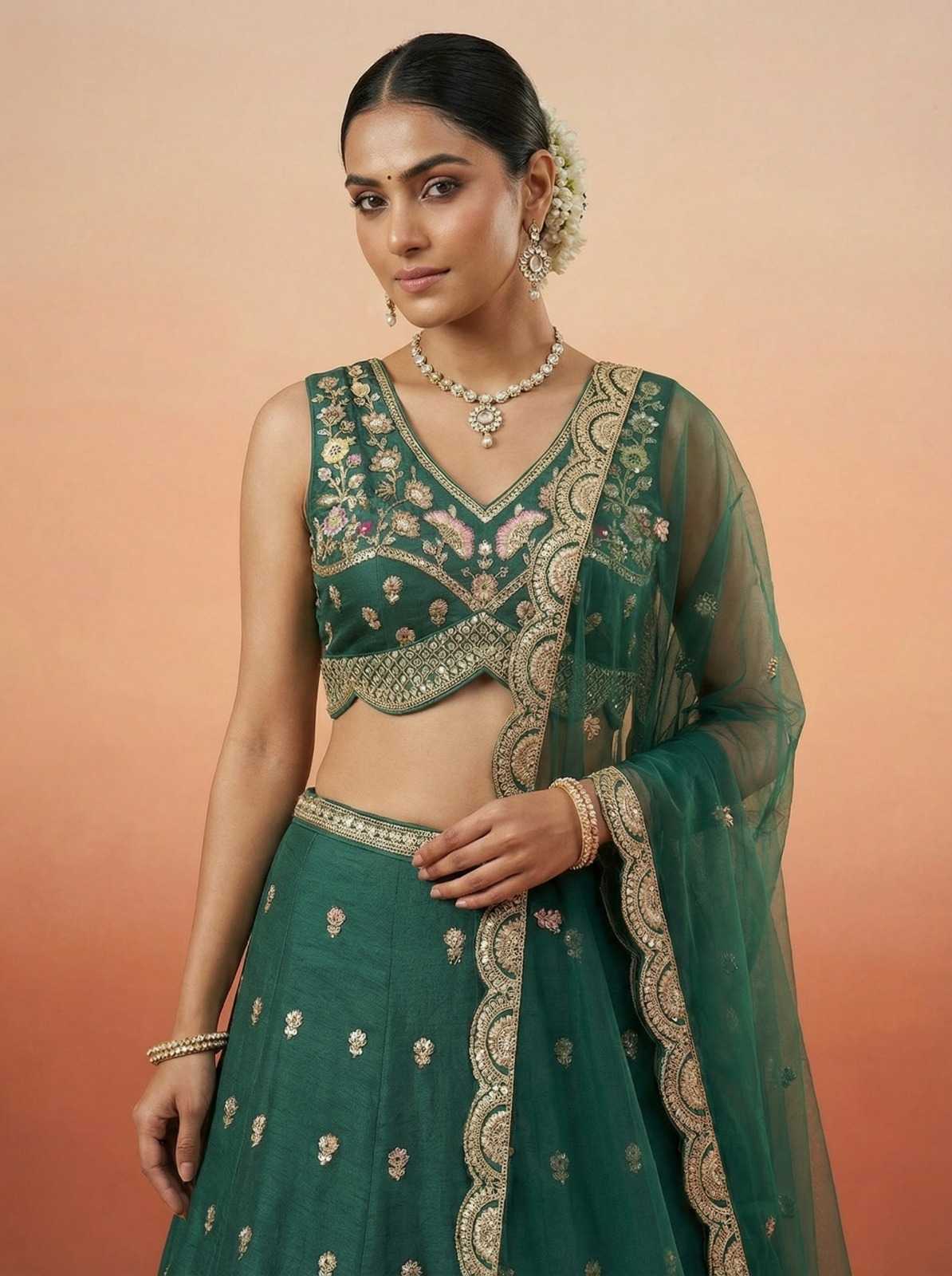 YNF Wholesale Chinon Silk Silk Lehenga  | Surat Manufacturer