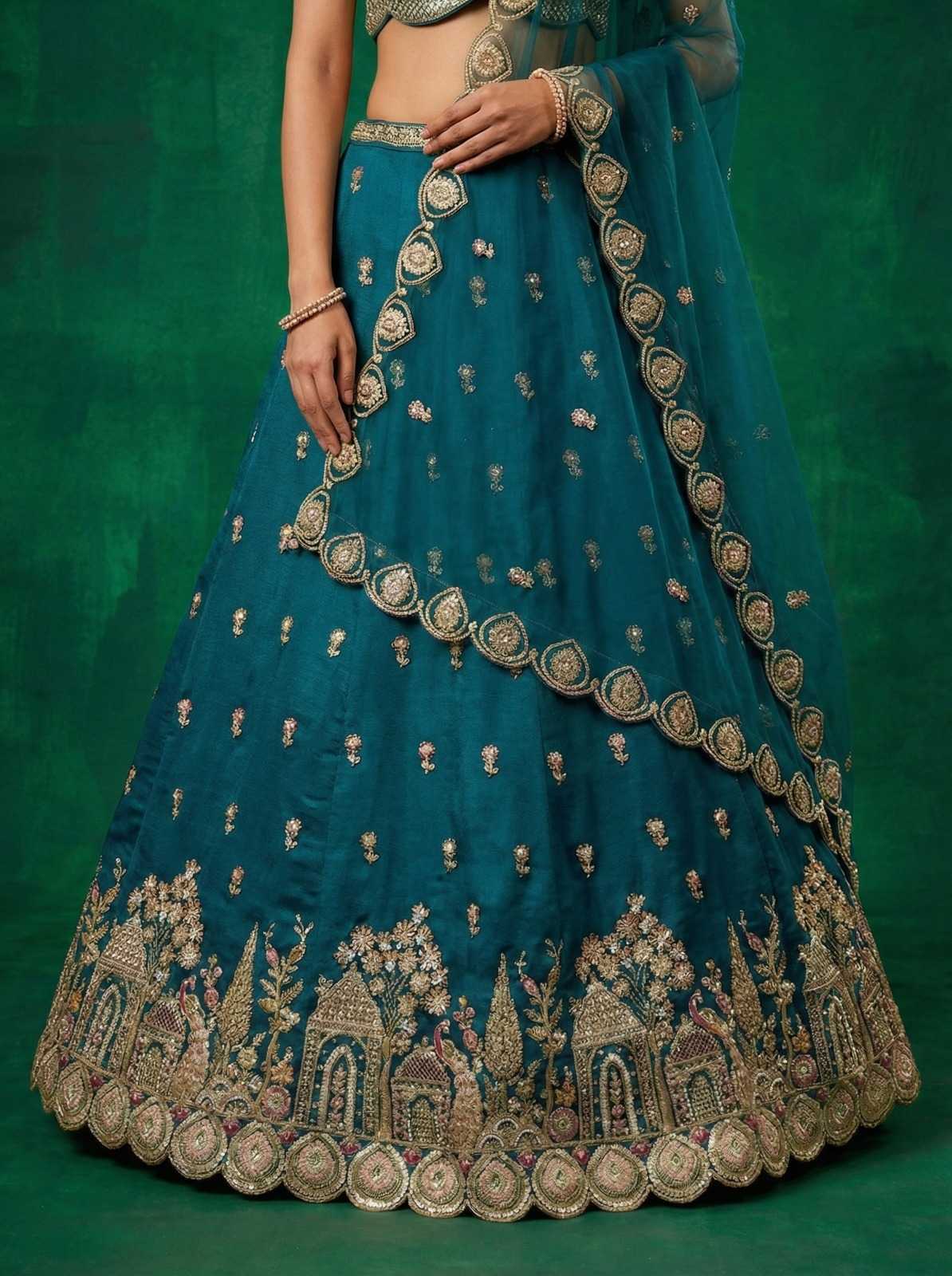 YNF Wholesale Chinon Wedding Lehenga  | Surat Manufacturer