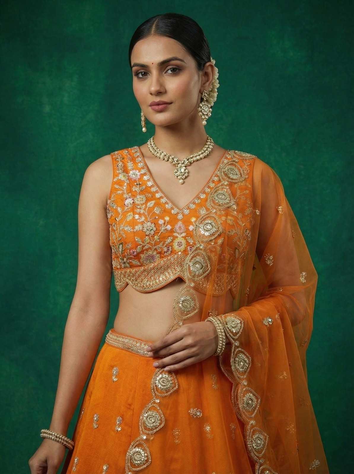 YNF Wholesale Chinon Wedding Lehenga  | Surat Manufacturer