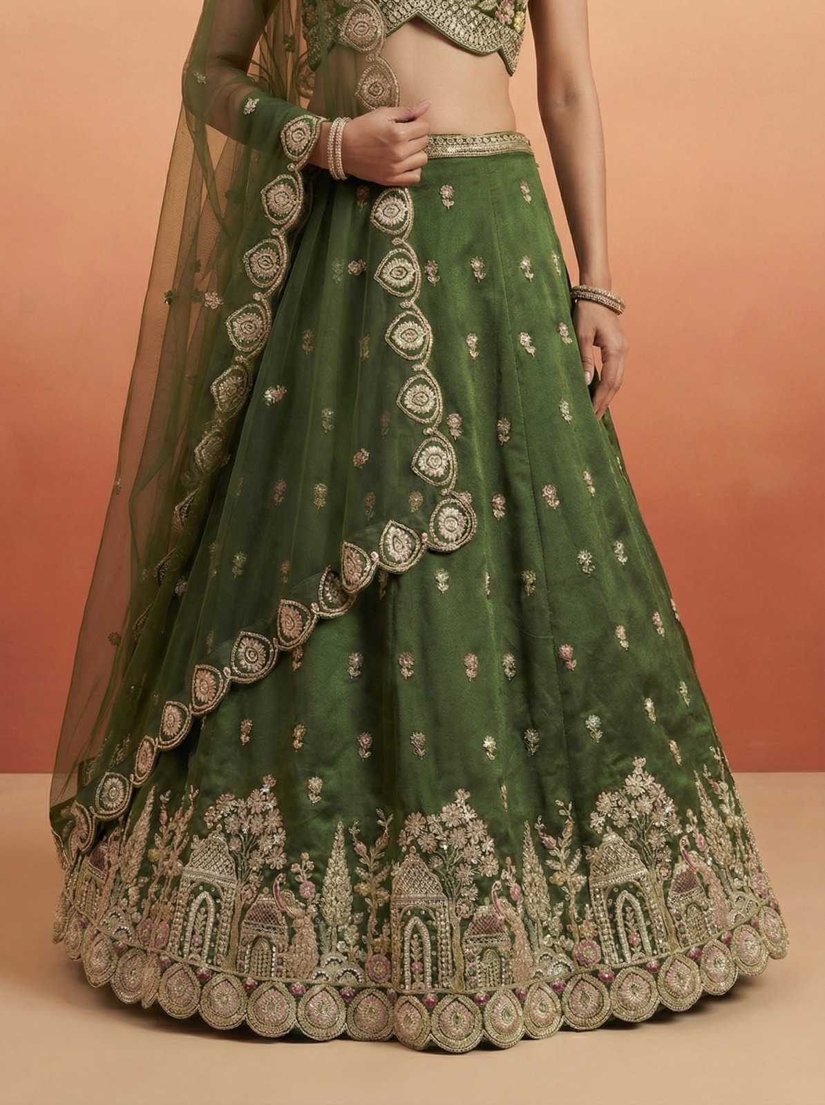 YNF Wholesale Chinon Wedding Lehenga  | Surat Manufacturer