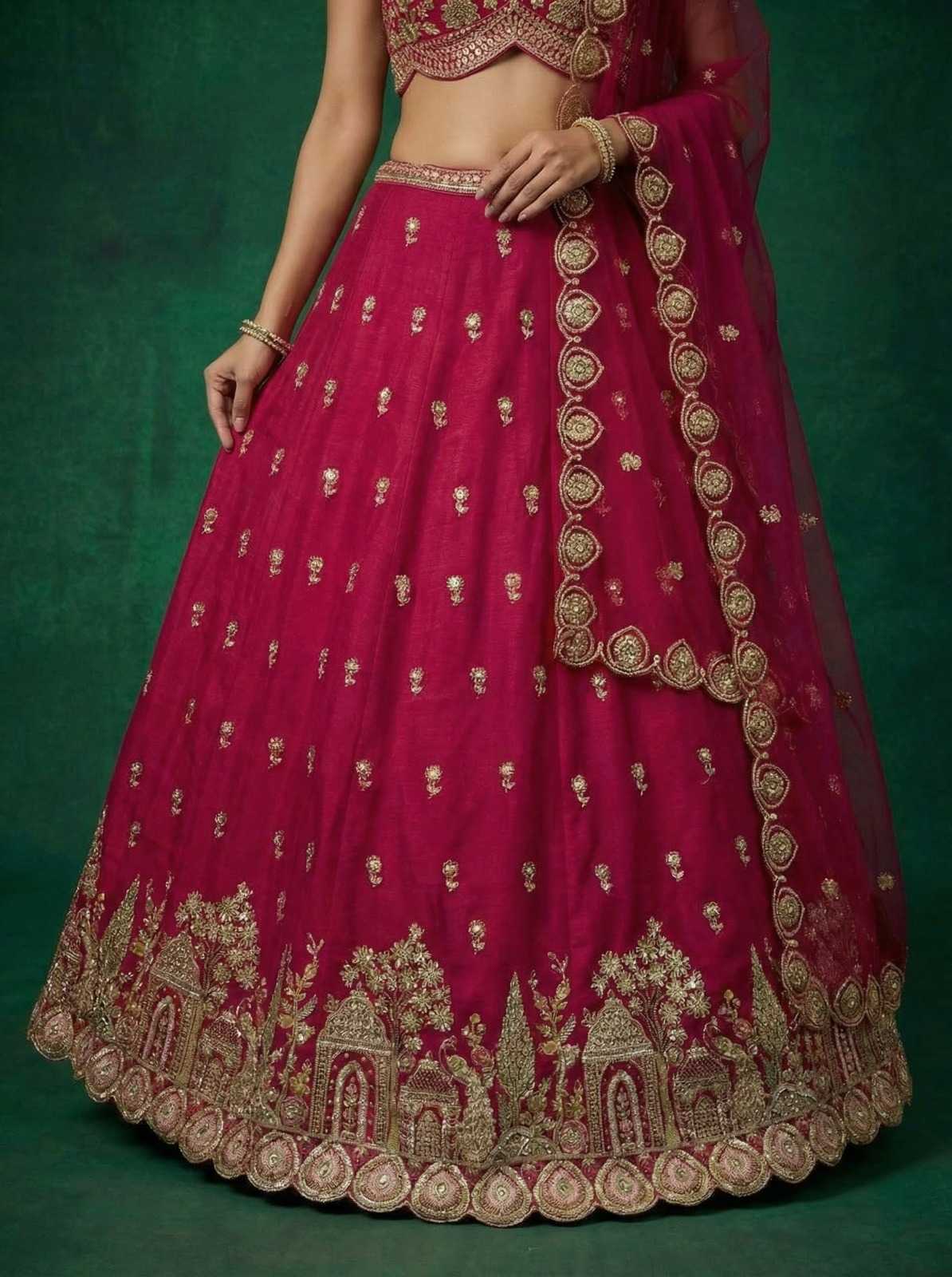 YNF Wholesale Chinon Wedding Lehenga  | Surat Manufacturer