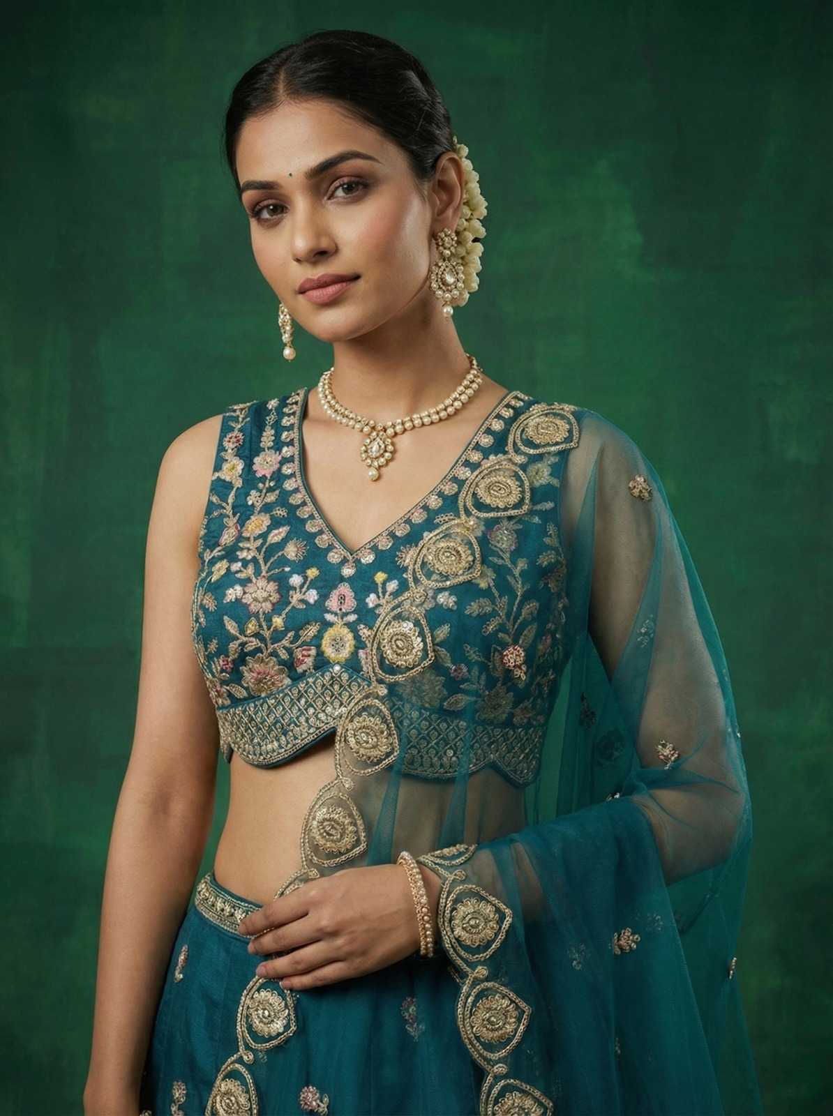 YNF Wholesale Chinon Wedding Lehenga  | Surat Manufacturer