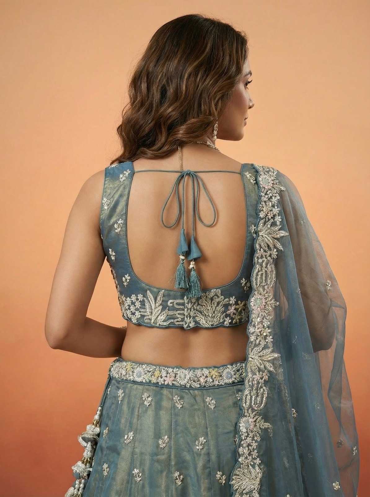 YNF Wholesale Tissue Wedding Lehenga  | Surat Manufacturer