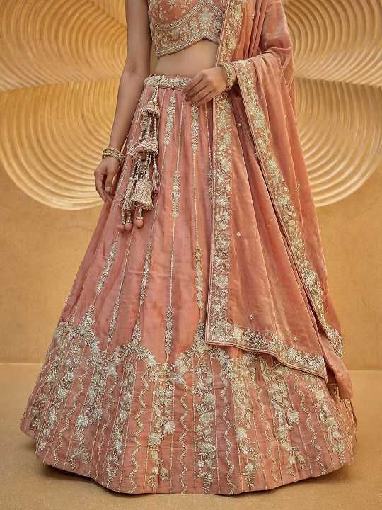 YNF Wholesale Chiffon Embroidered Lehenga  | Surat Manufacturer