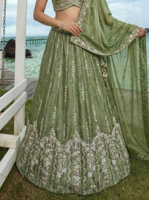 YNF Wholesale Chiffon Embroidered Lehenga  | Surat Manufacturer