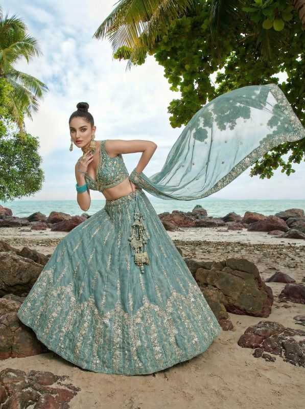 YNF Wholesale Chiffon Embroidered Lehenga  | Surat Manufacturer