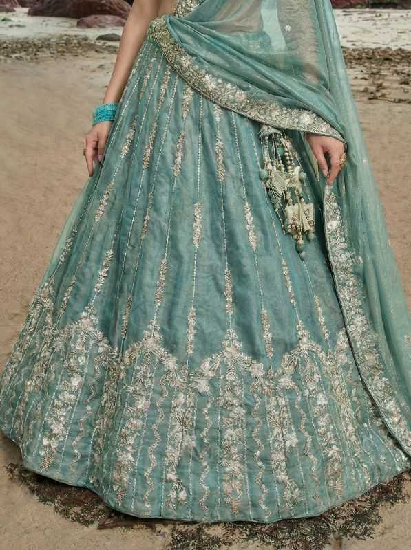 YNF Wholesale Chiffon Embroidered Lehenga  | Surat Manufacturer