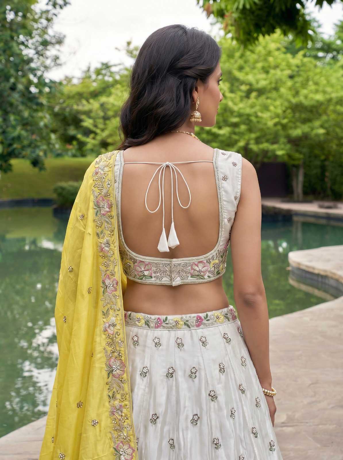 YNF Wholesale Chiffon Embroidered Lehenga  | Surat Manufacturer